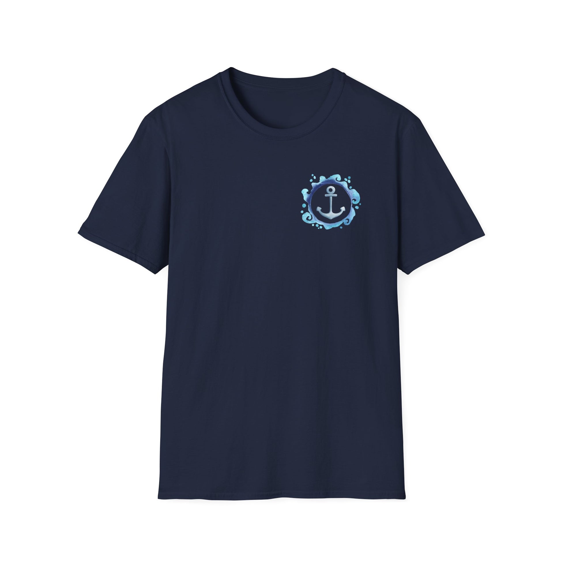 Unisex T-Shirt mit Anker-Design | Maritim | Softstyle Baumwolle | Sommer-Shirt | Geschenk für Strandliebhaber u. Urlaub
