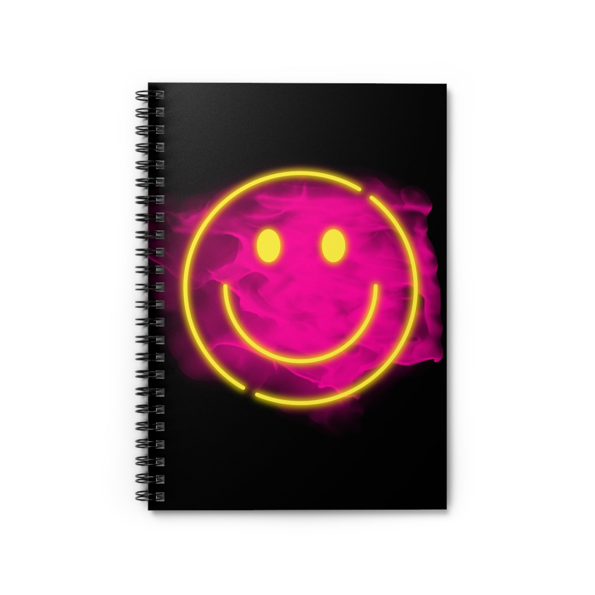 Spiral-Notizbuch mit Smiley | Gute-Laune Notizheft 6x8" | Geschenk für Schüler, Kreative und Alltag | Liniert Positiv & bunt