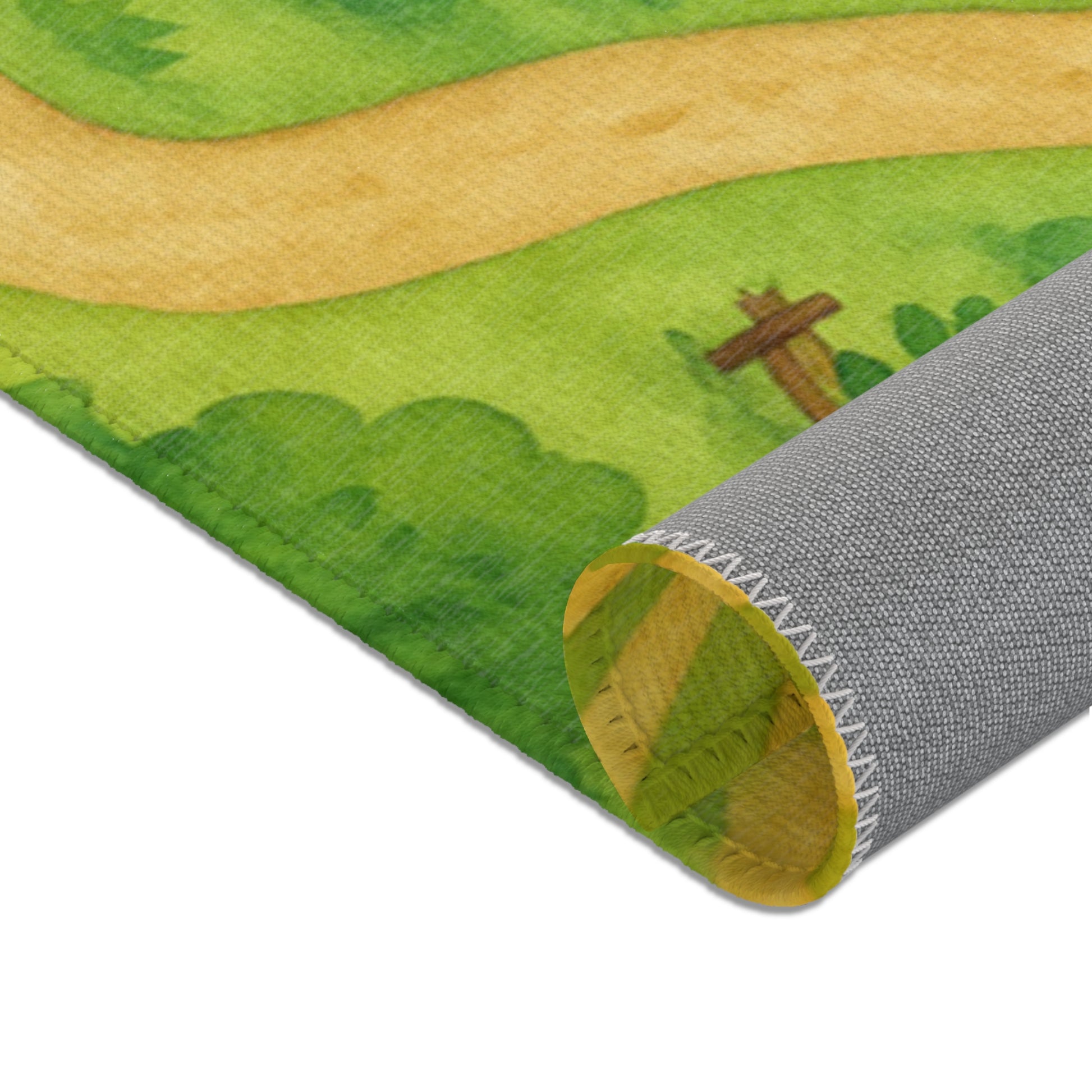 Bunter Teppich für Wohn- und Kinderzimmer weicher Spielteppich mit farbenfrohem Design gemütliche Deko für Zuhause & Spielbereich