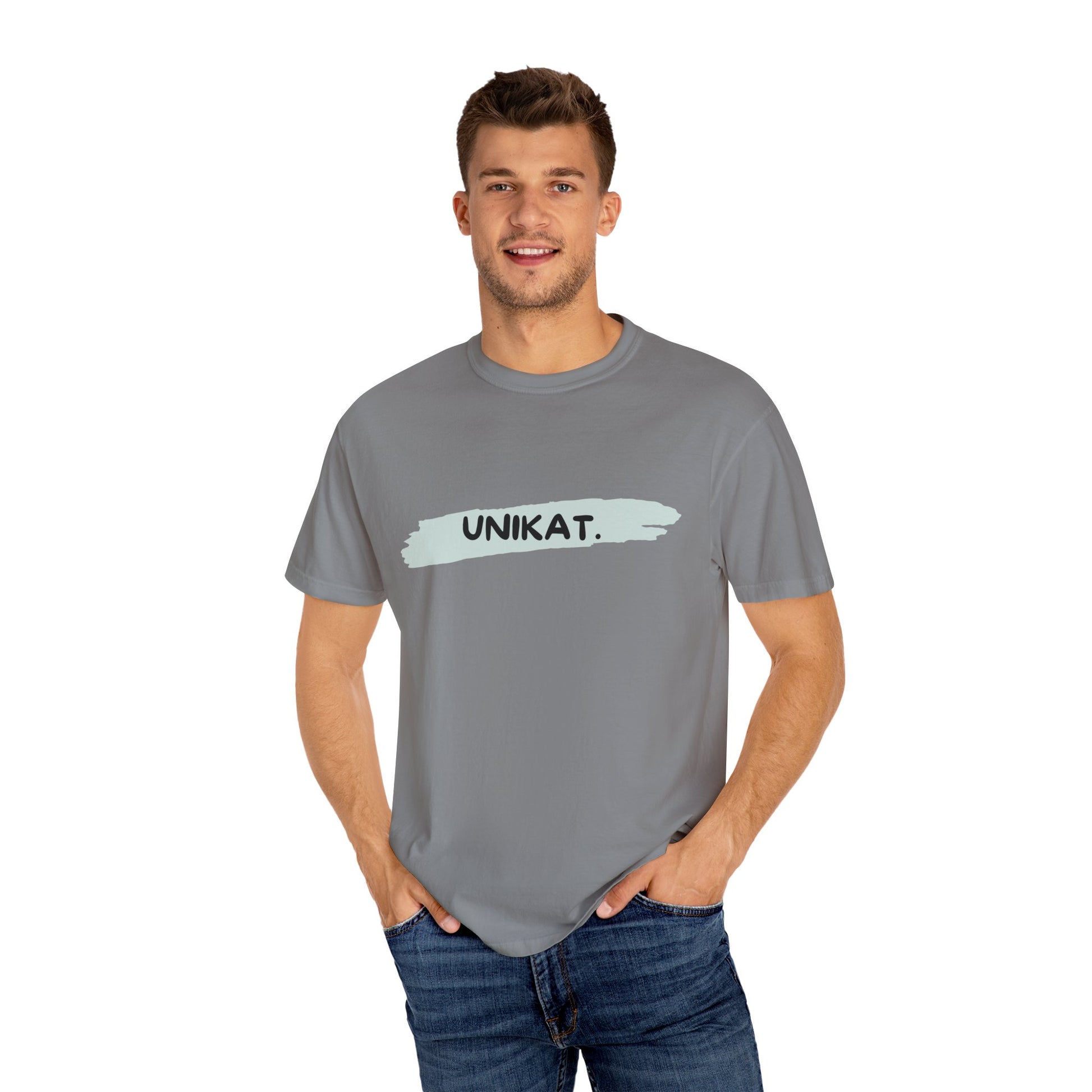 Unikat Garment-Dyed T-shirt | Casual Wear, Gift for Her, Unique Style, Everyday Comfort, Eco-Friendly Fashion