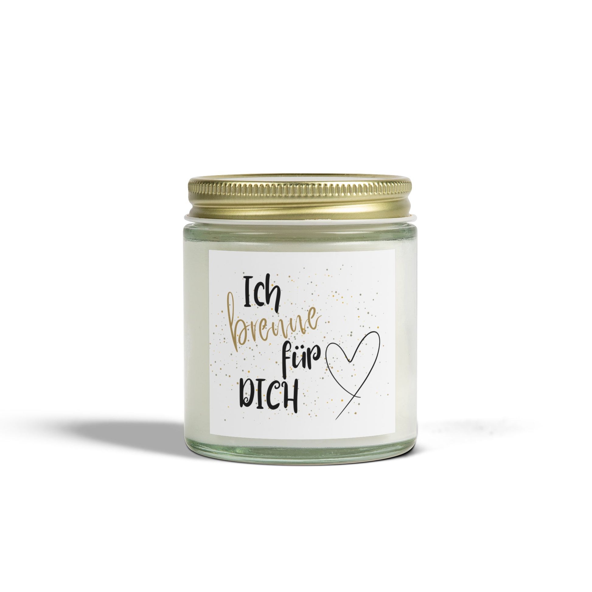 Duftkerze im Glas aus Kokos-Aprikosen-Wachs  Handgegossen u. natürlich |Geschenkidee für Weihnachten & Wellness