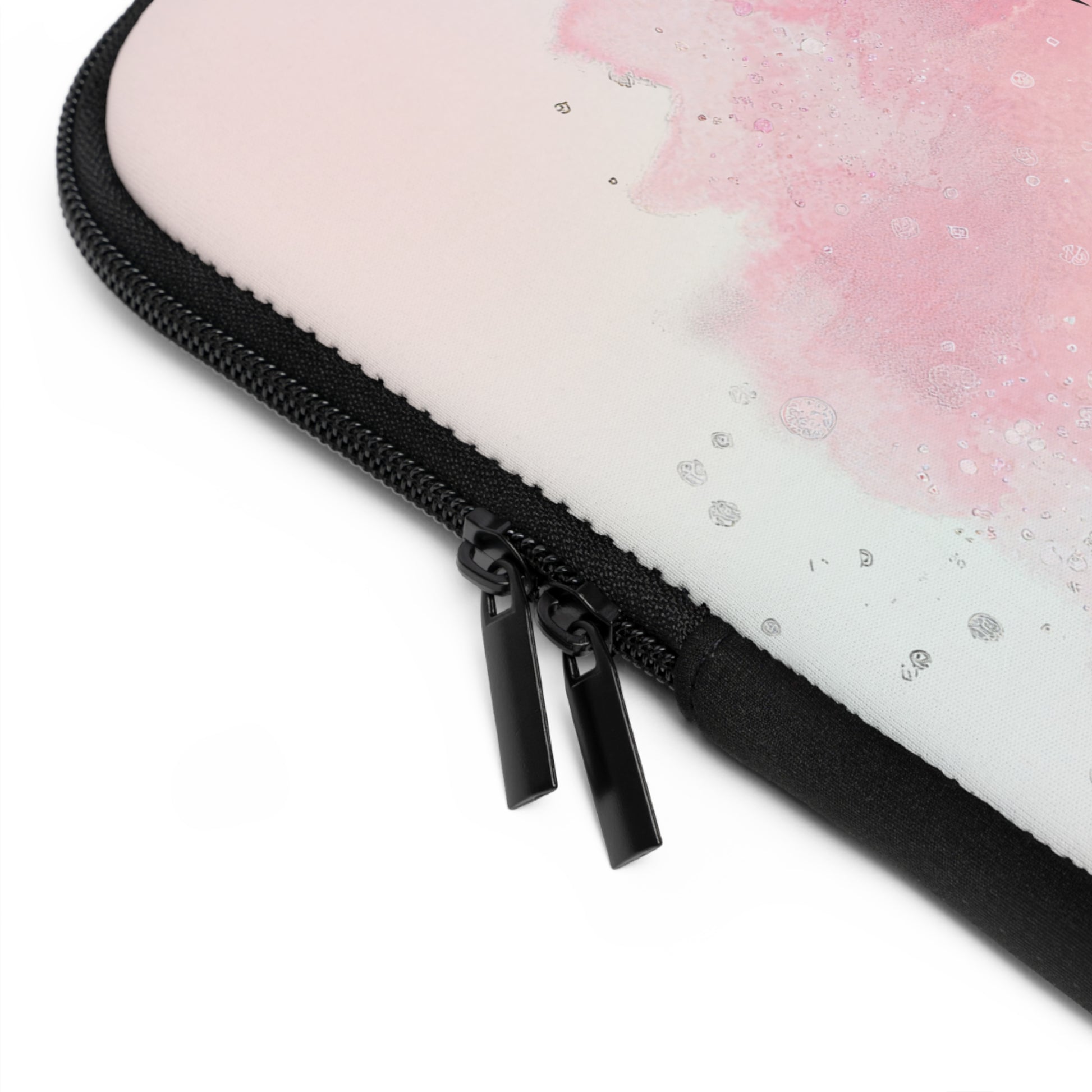Laptop Hülle Notebook Tasche mit Smiley und pastell Farben gut geschützt und schönes Design zugleich Geschenkidee für Sie und Ihn