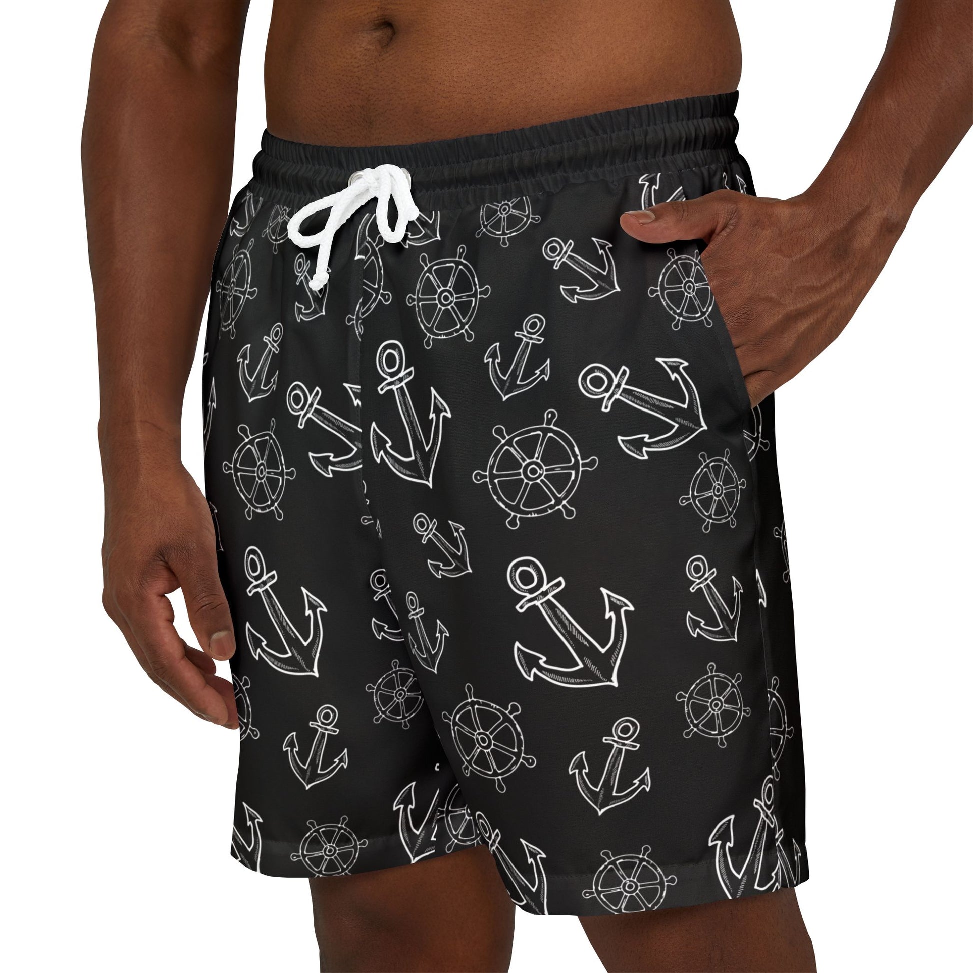 Unisex Badeshorts  schnell trocknend u. leicht  Sommer-Shorts mit Kordelzug u. Taschen  ideal für Strand, Pool u. Urlaub