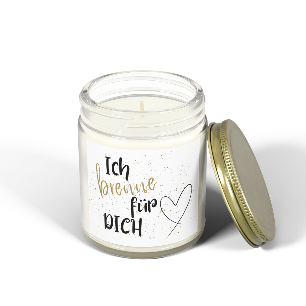 Duftkerze im Glas aus Kokos-Aprikosen-Wachs  Handgegossen u. natürlich |Geschenkidee für Weihnachten & Wellness