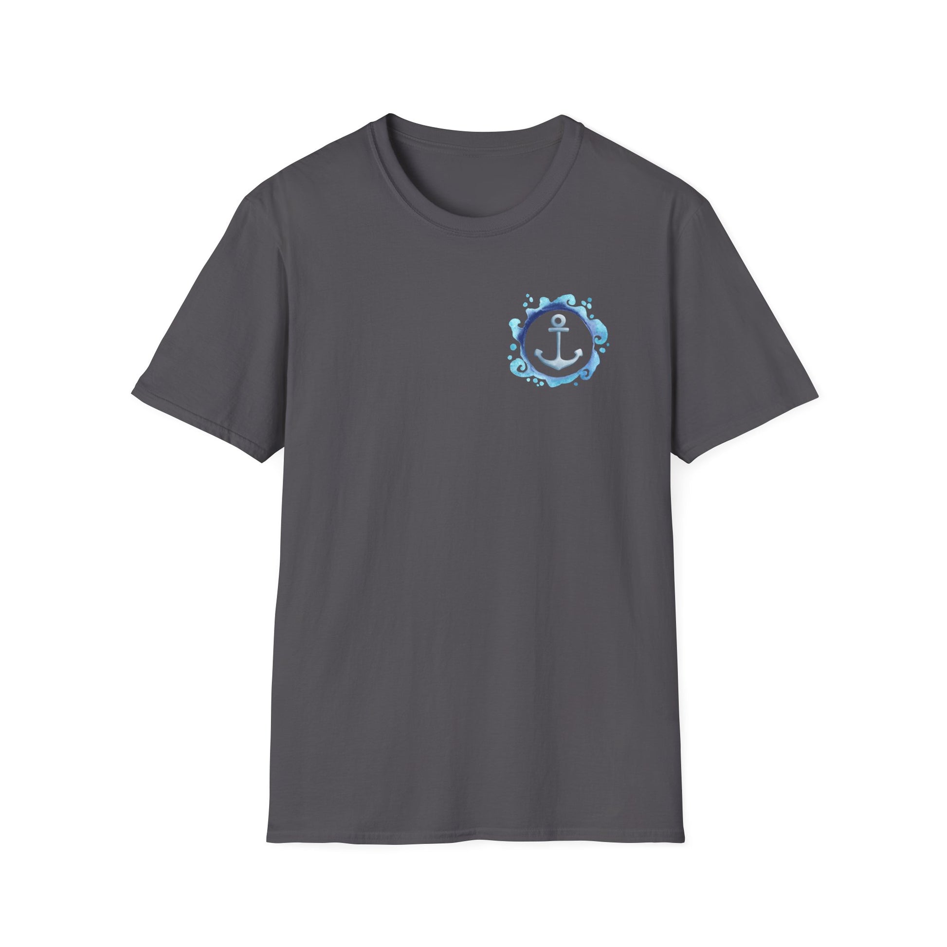 Unisex T-Shirt mit Anker-Design | Maritim | Softstyle Baumwolle | Sommer-Shirt | Geschenk für Strandliebhaber u. Urlaub