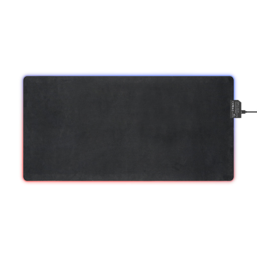 LED Gaming Mauspad mit rgb-Beleuchtung | Rutschfest & präzise | Geschenk für Gamer u. PC-Fans | USB | 35x25 cm / 80x30 cm