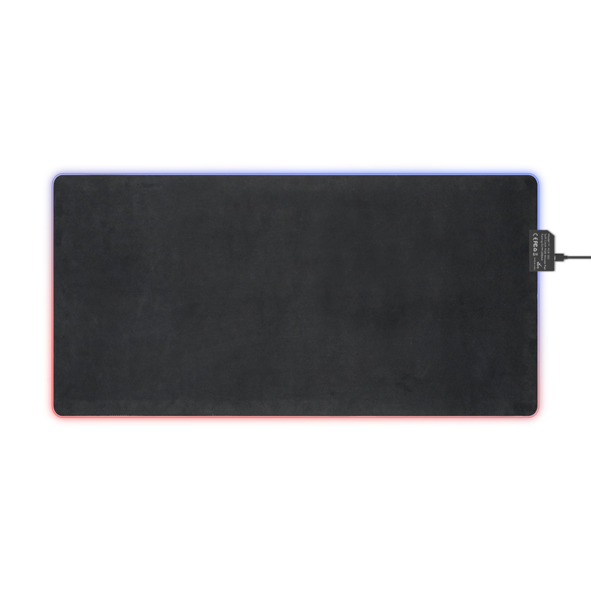 LED Gaming Mauspad mit rgb-Beleuchtung | Rutschfest & präzise | Geschenk für Gamer u. PC-Fans | USB | 35x25 cm / 80x30 cm