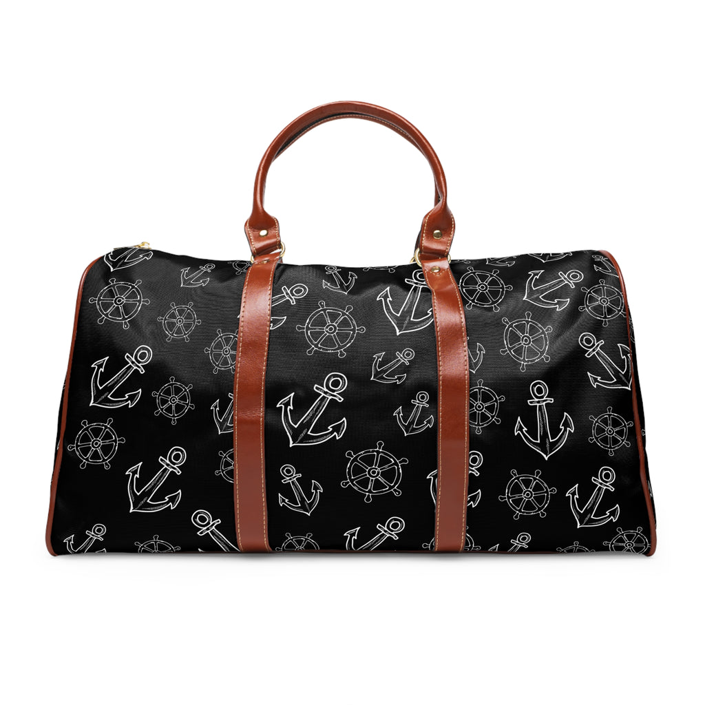 Wasserdichte Reisetasche Damen | Weekender mit Schultergurt u. PU-Ledergriffen  stylisch | Sporttasche u. Handgepäck