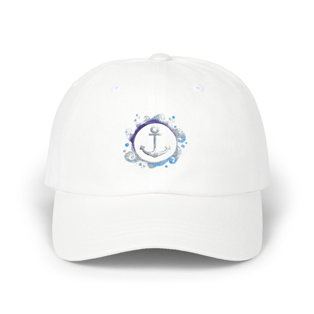 Dad Cap aus Baumwolle | Klassische Basecap Unisex | Geschenk für Männer u. Frauen | Sommermütze mit verstellbarem Verschluss Ankermotiv