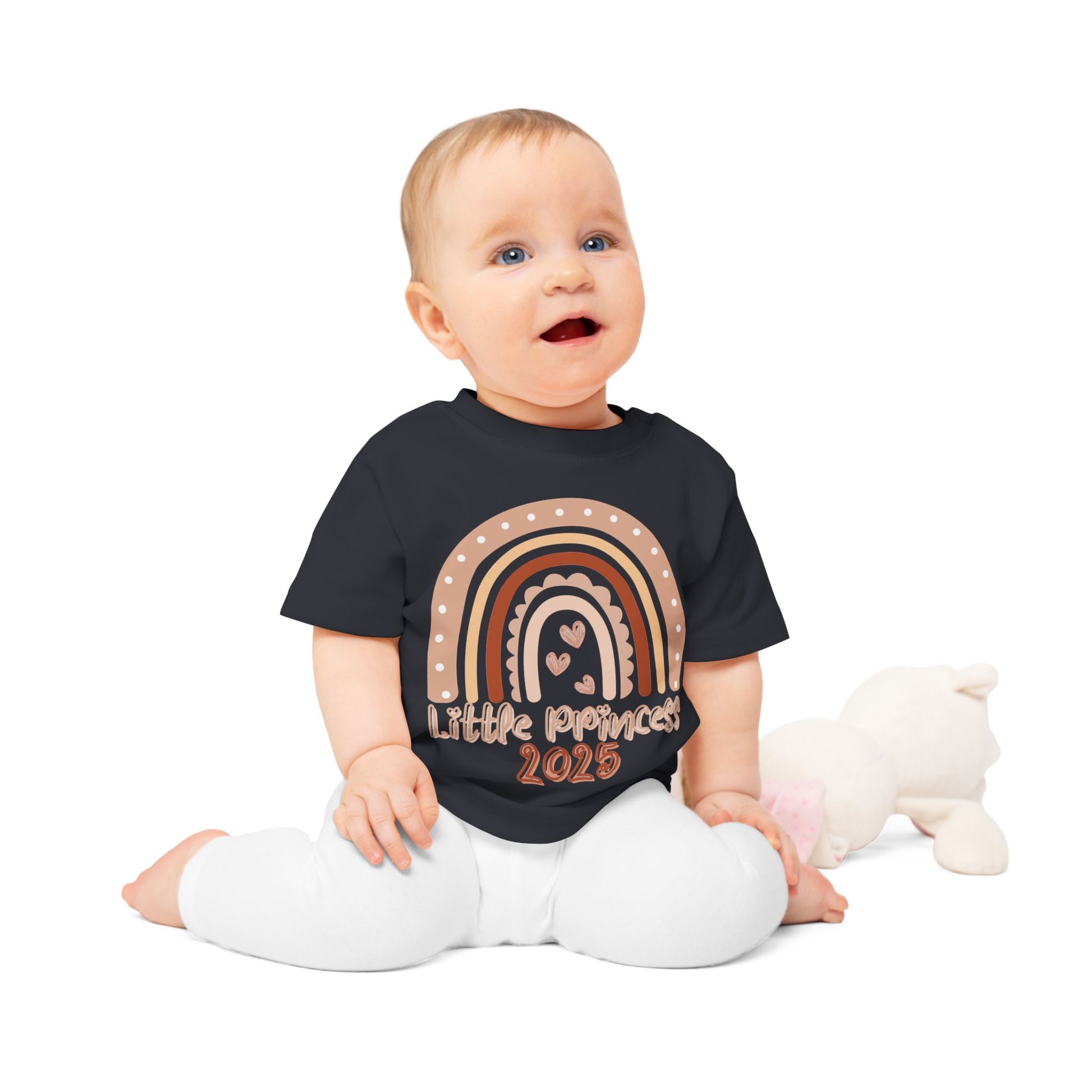 Bio Baby T-Shirt mit Regenbogen  100 % Organic Cotton | Weich, hautfreundlich und nachhaltig