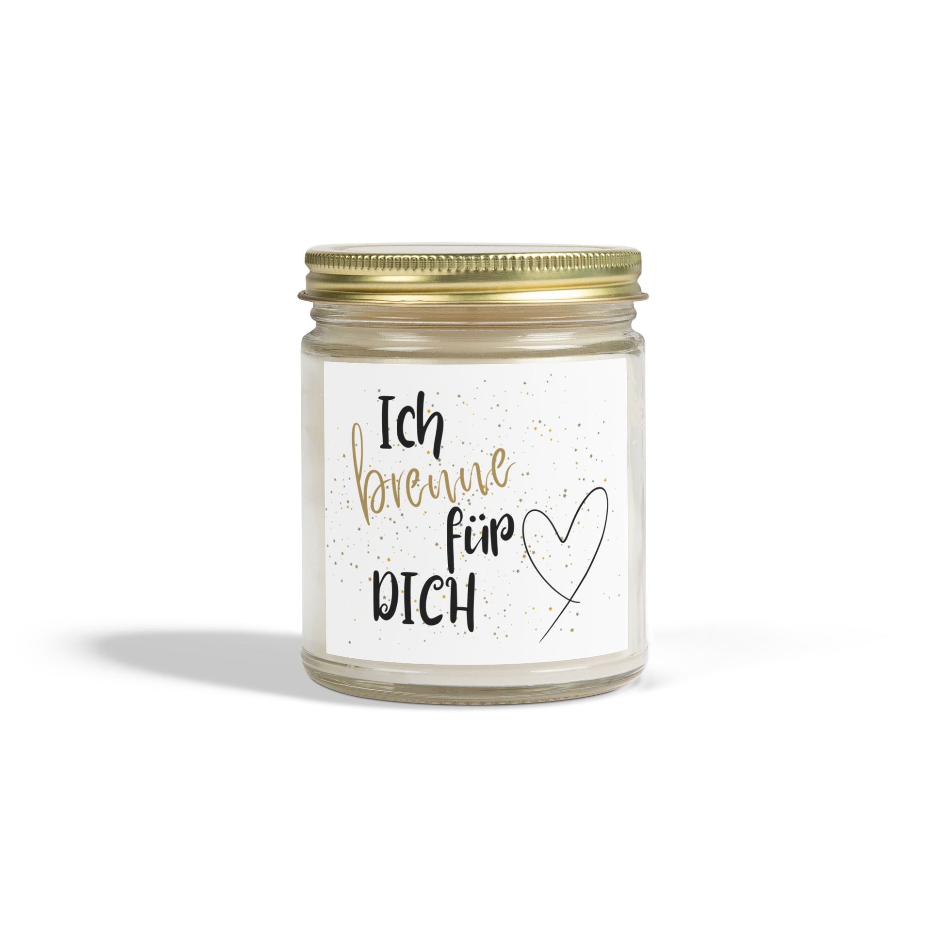 Duftkerze im Glas aus Kokos-Aprikosen-Wachs  Handgegossen u. natürlich |Geschenkidee für Weihnachten & Wellness