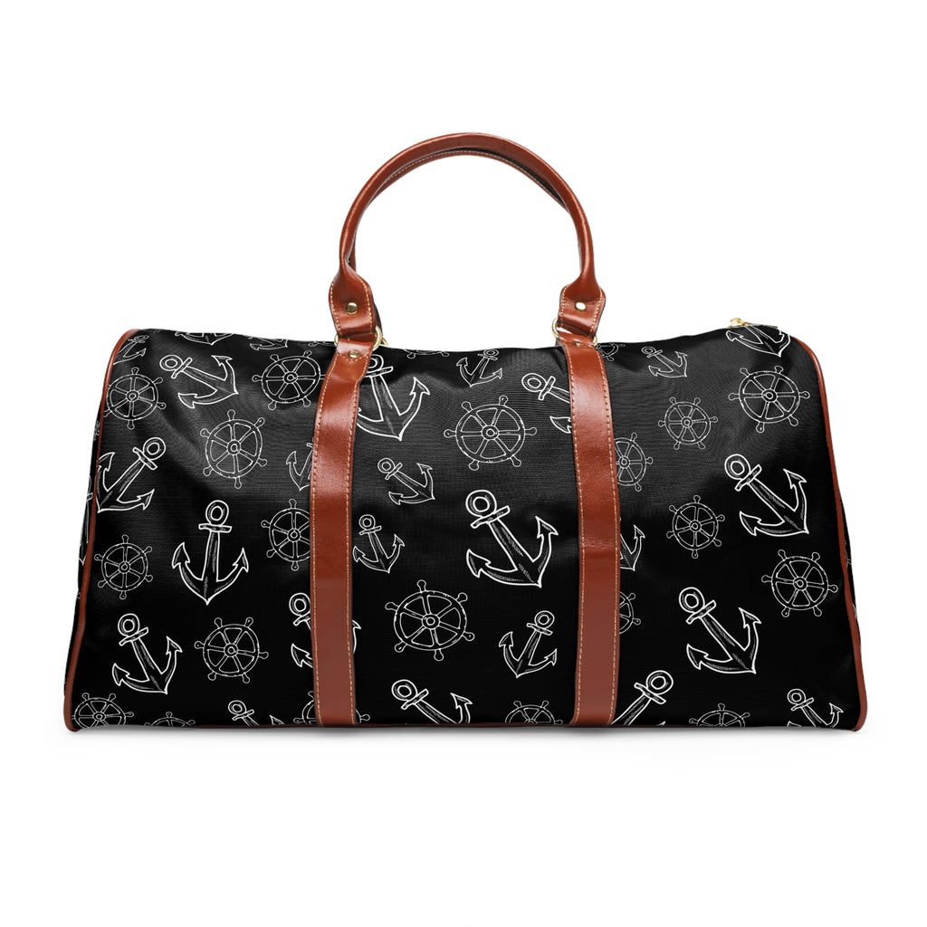 Wasserdichte Reisetasche Damen | Weekender mit Schultergurt u. PU-Ledergriffen  stylisch | Sporttasche u. Handgepäck