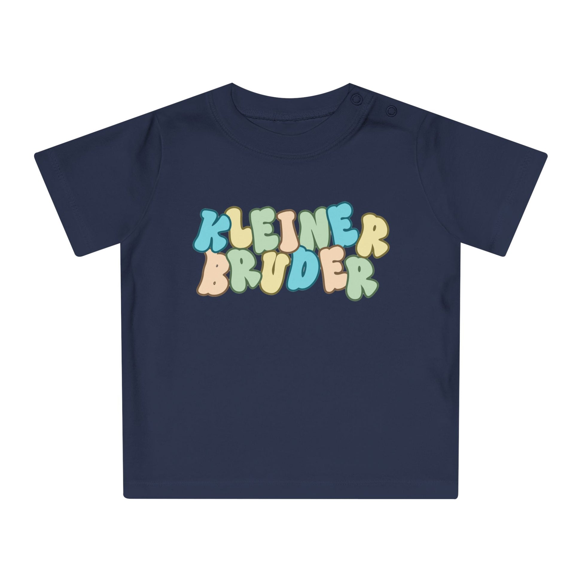 Colorful Baby T-Shirt - 'KLEINER BRUDER' Design for Little Brothers, Cute Gift, Toddler Clothing, Baby Shower Gift, Fun and Playful Wear
