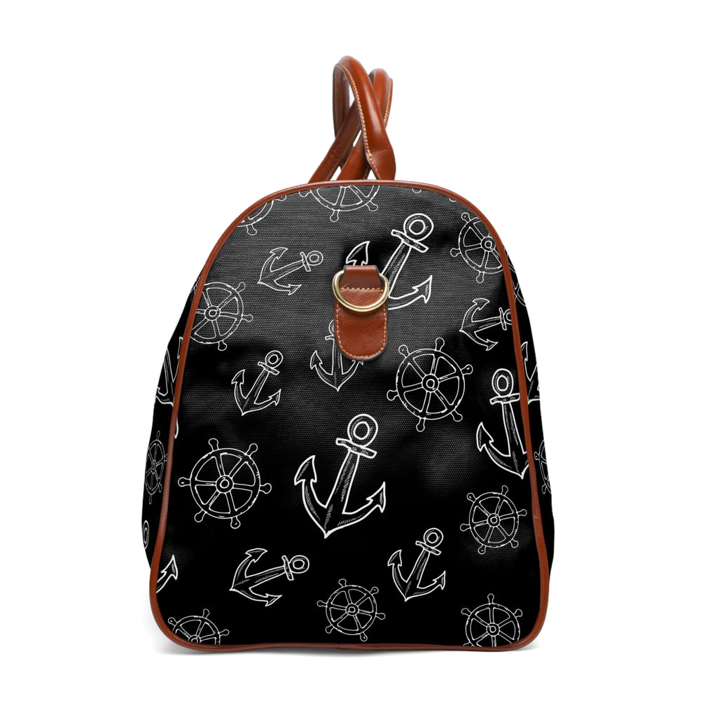 Wasserdichte Reisetasche Damen | Weekender mit Schultergurt u. PU-Ledergriffen  stylisch | Sporttasche u. Handgepäck