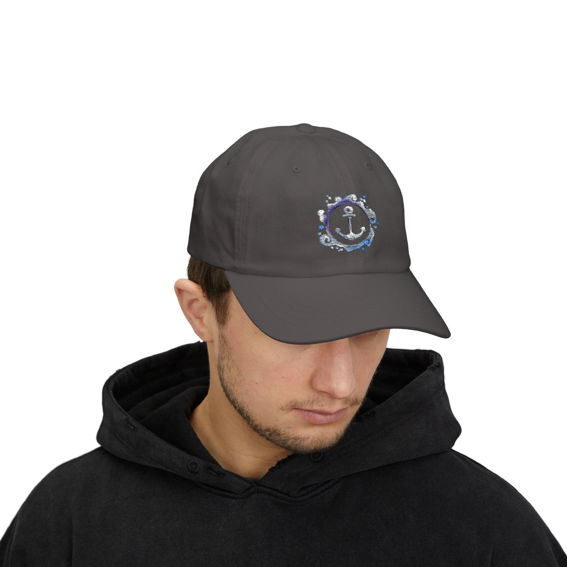 Dad Cap aus Baumwolle | Klassische Basecap Unisex | Geschenk für Männer u. Frauen | Sommermütze mit verstellbarem Verschluss Ankermotiv