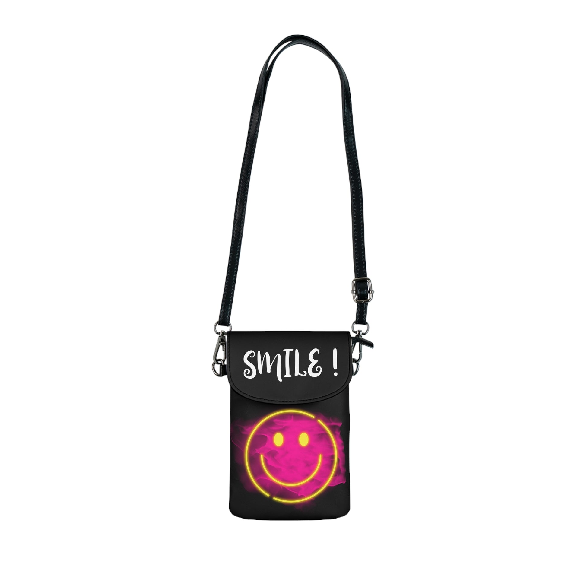 Mini Handytasche mit Geldbörse | Kleine Umhängetasche Damen | Festival-Tasche Crossbody | Vegan Leder, verstellbar