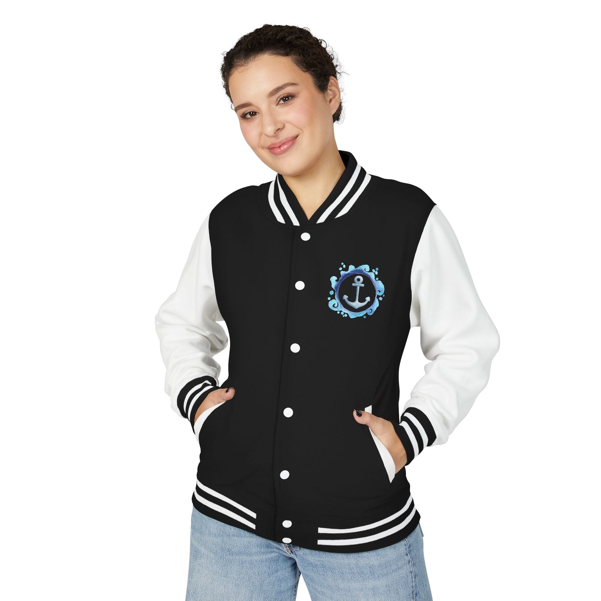 College Letterman Jacke Unisex | Vintage Look | Garngefärbt | 12 Farben | Bequem u. Trendy | Geschenk für Teenager u.  Studierende