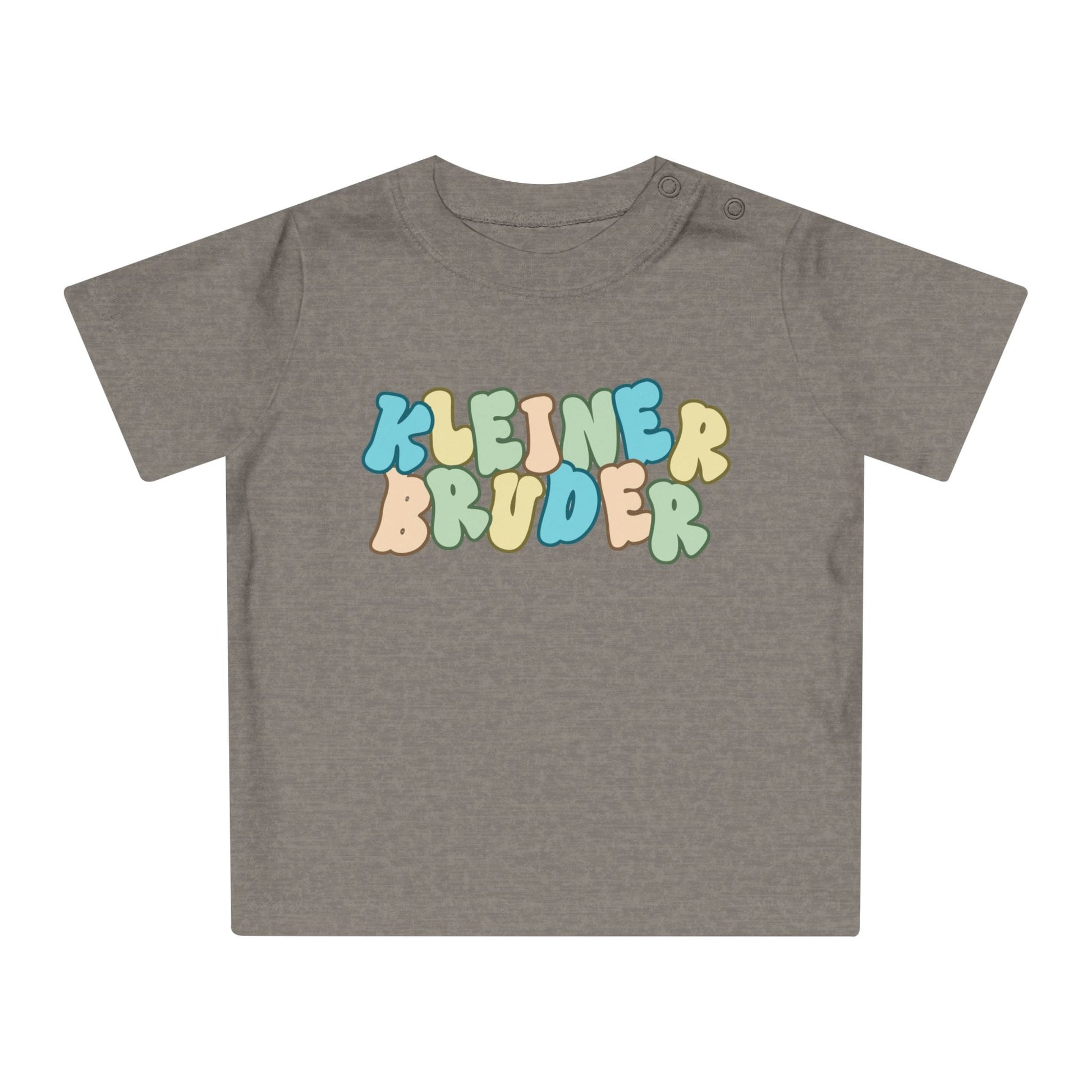 Colorful Baby T-Shirt - 'KLEINER BRUDER' Design for Little Brothers, Cute Gift, Toddler Clothing, Baby Shower Gift, Fun and Playful Wear