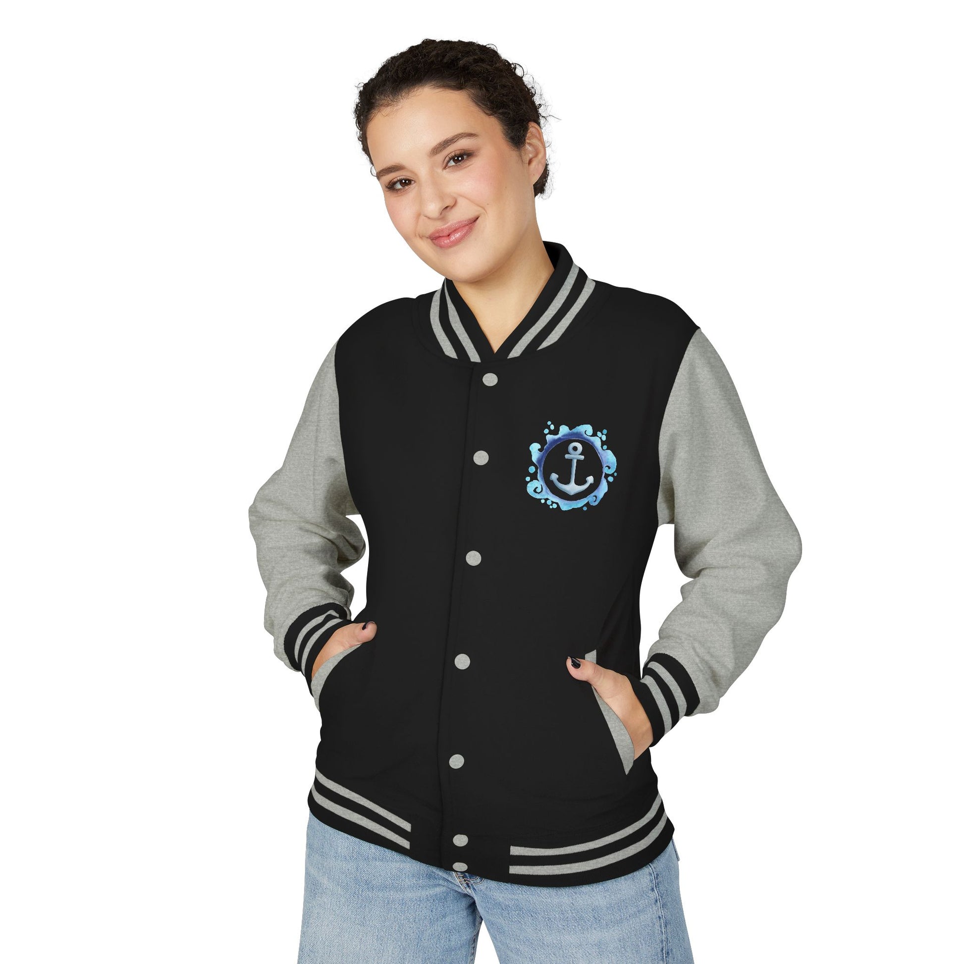 College Letterman Jacke Unisex | Vintage Look | Garngefärbt | 12 Farben | Bequem u. Trendy | Geschenk für Teenager u.  Studierende