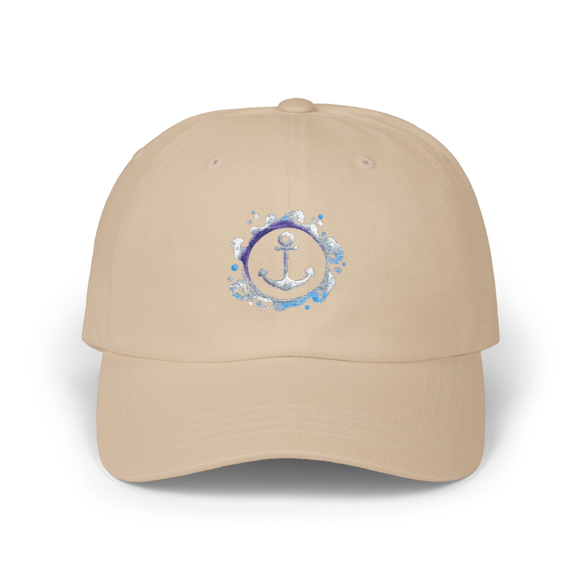 Dad Cap aus Baumwolle | Klassische Basecap Unisex | Geschenk für Männer u. Frauen | Sommermütze mit verstellbarem Verschluss Ankermotiv