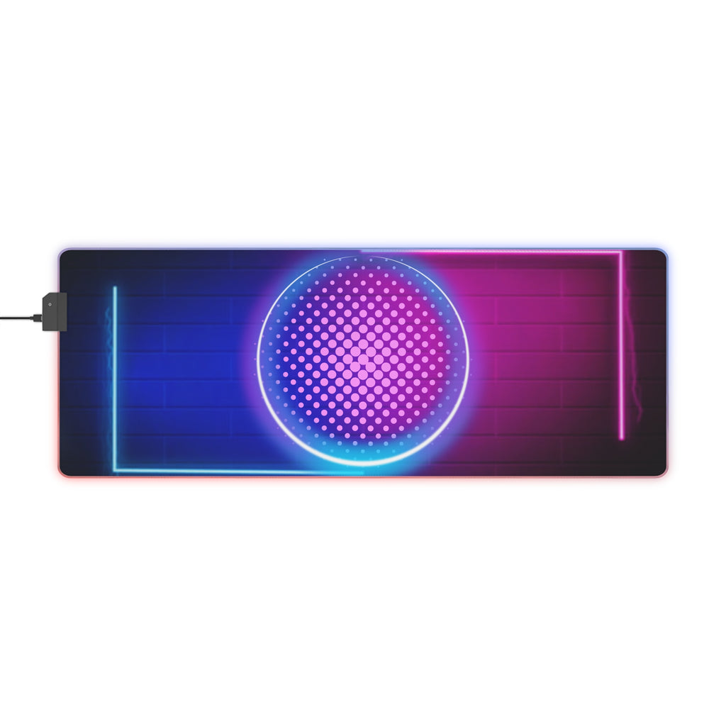 LED Gaming Mauspad mit RGB-Beleuchtung | Rutschfestes Mousepad mit USB | Geschenk für Gamer | Schreibtisch Zubehör