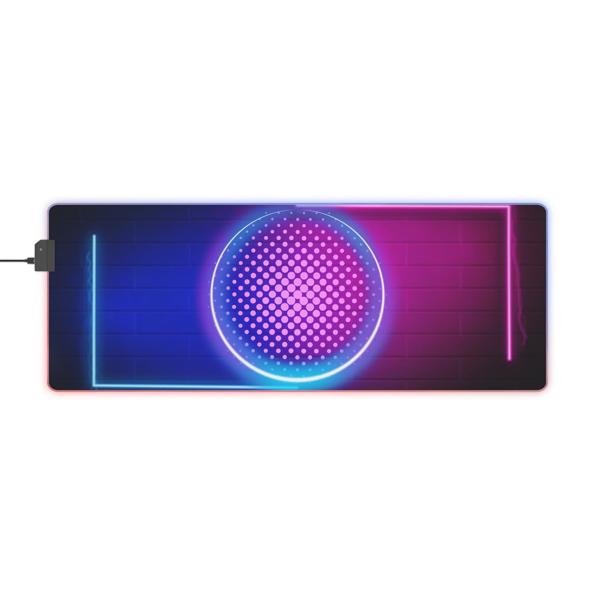 LED Gaming Mauspad mit RGB-Beleuchtung | Rutschfestes Mousepad mit USB | Geschenk für Gamer | Schreibtisch Zubehör