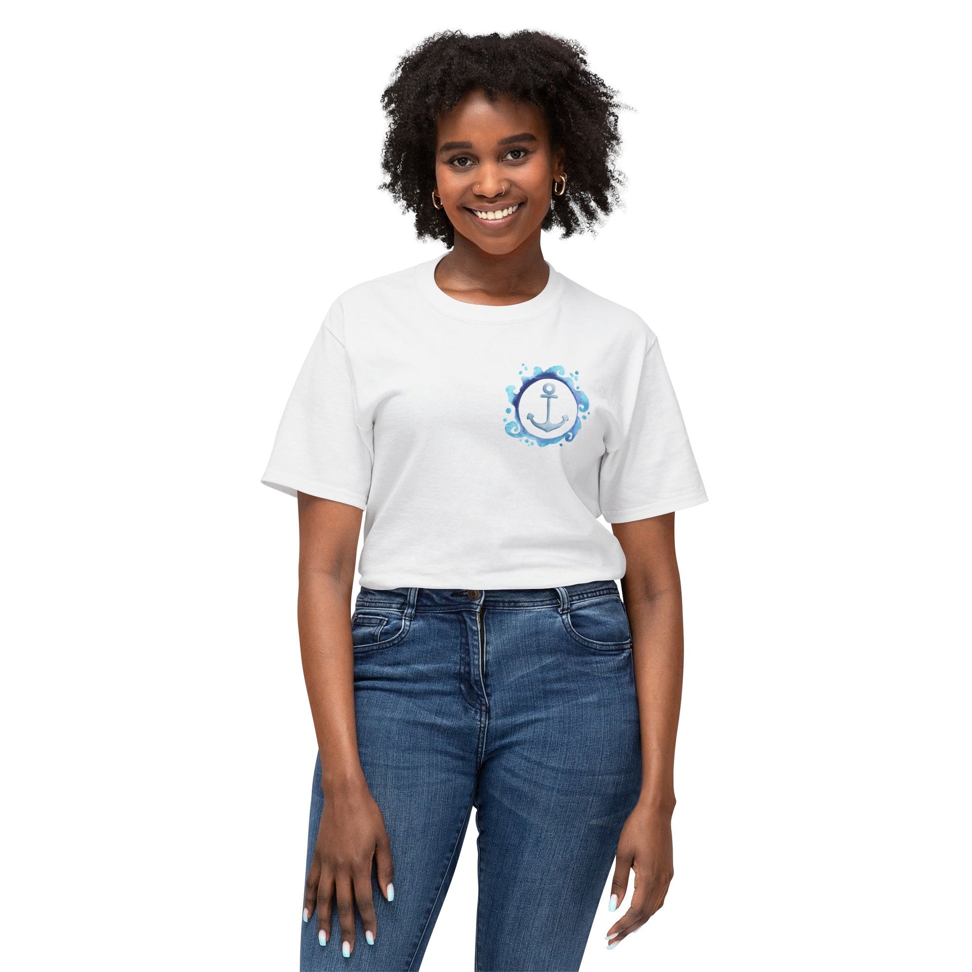 Unisex T-Shirt mit maritimem Design | Weiches Baumwollshirt | Geschenk für Strandliebhaber | Sommer Shirt für Männer u. Frauen