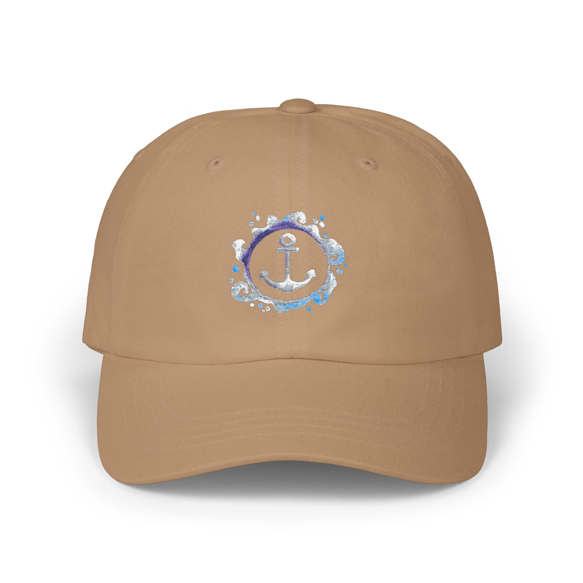 Dad Cap aus Baumwolle | Klassische Basecap Unisex | Geschenk für Männer u. Frauen | Sommermütze mit verstellbarem Verschluss Ankermotiv