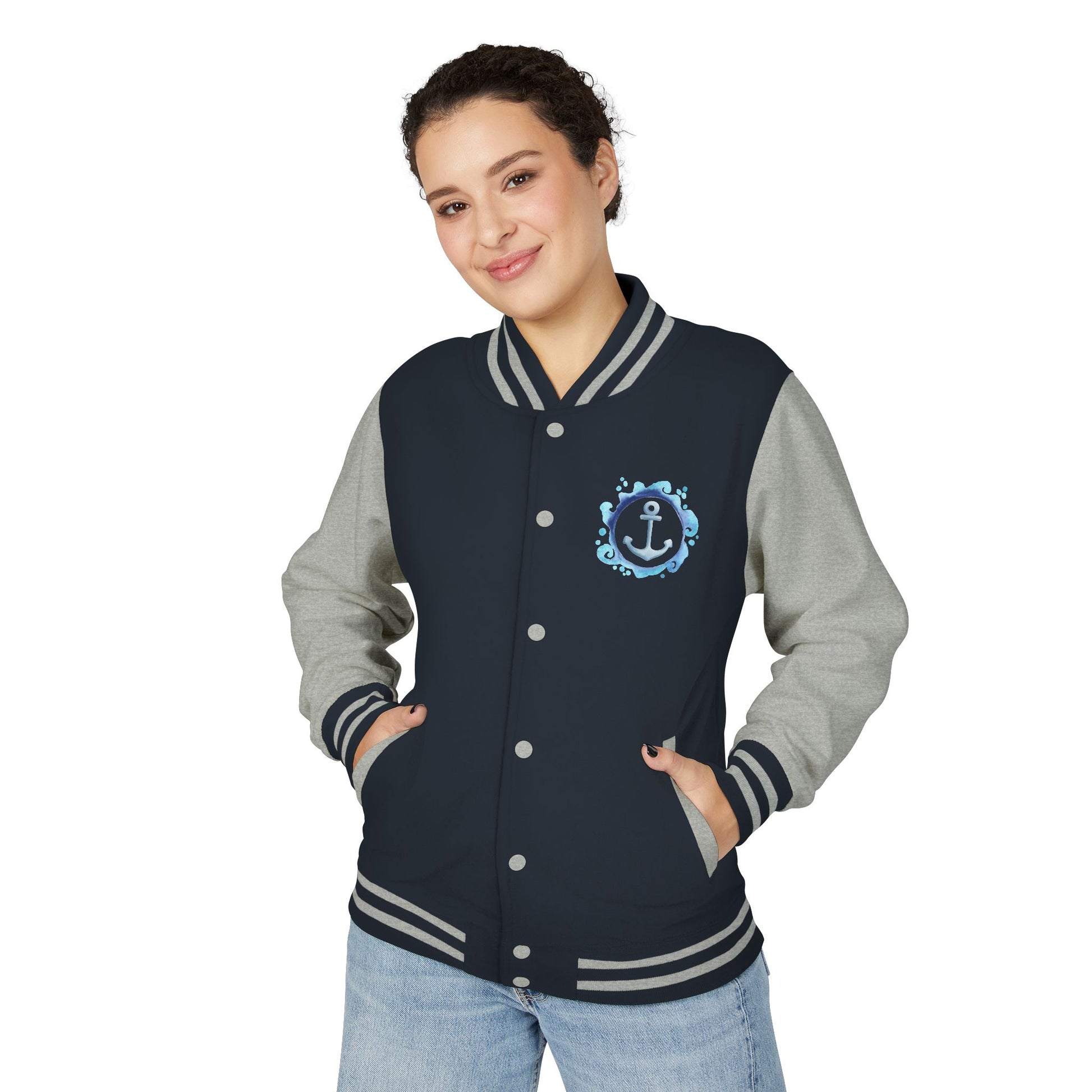 College Letterman Jacke Unisex | Vintage Look | Garngefärbt | 12 Farben | Bequem u. Trendy | Geschenk für Teenager u.  Studierende