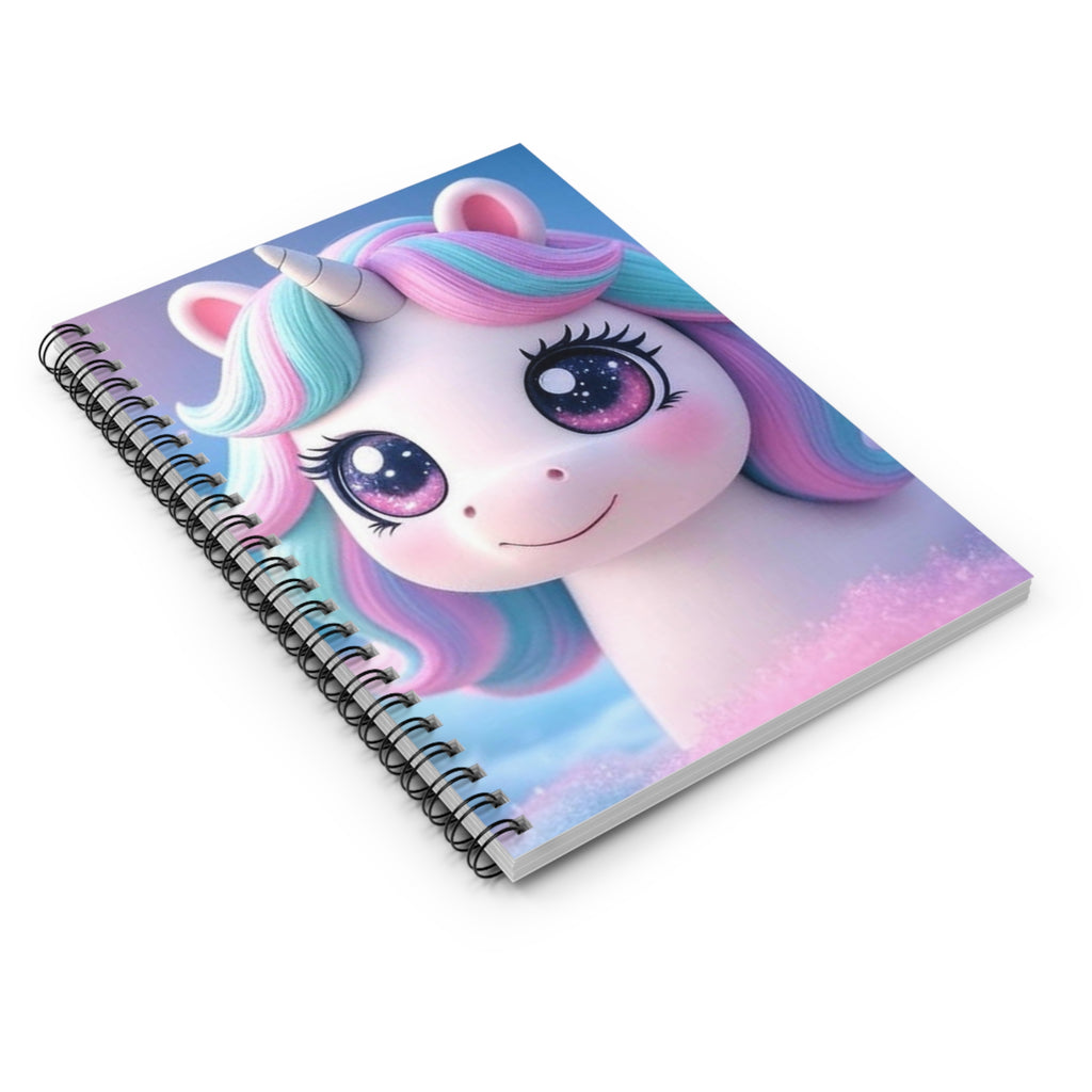 Spiral-Notizbuch Einhorn Design | A5 Notizbuch für Kinder u. Erwachsene | Geschenkidee Schule & Geburtstag