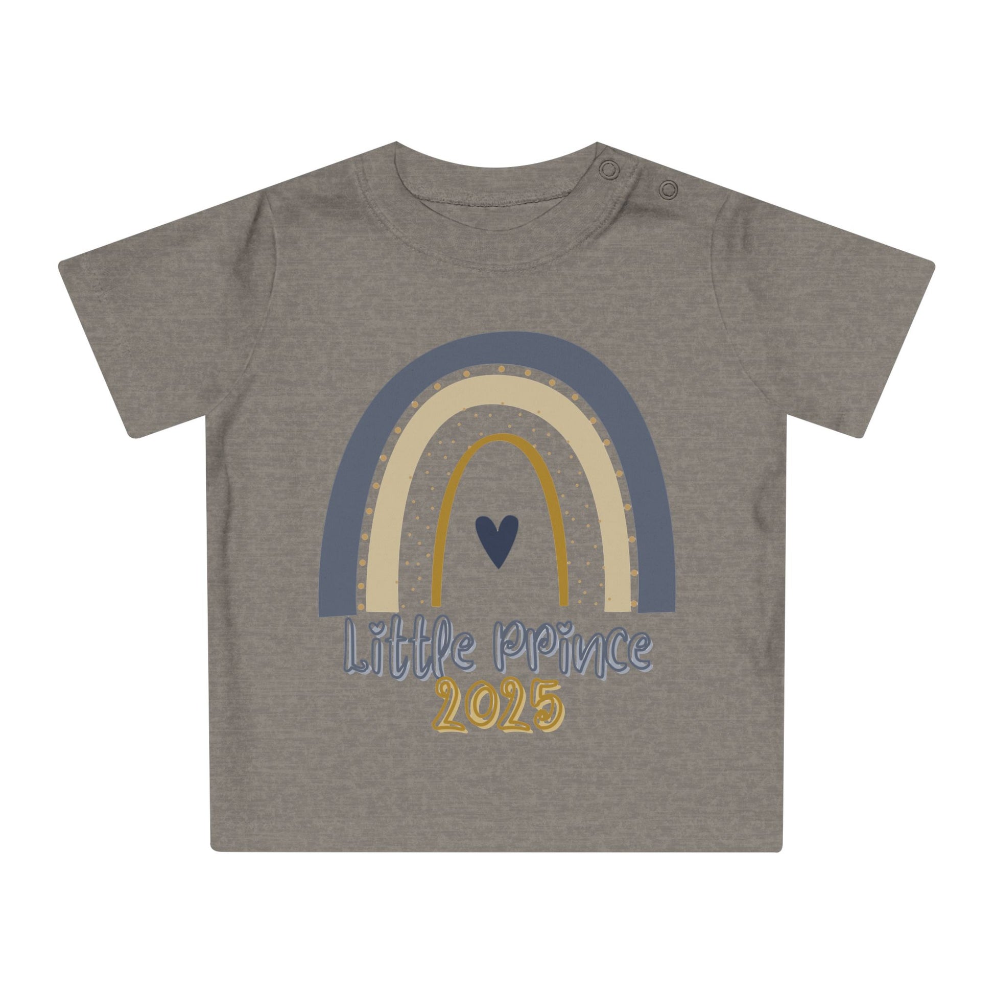 Little Prince Baby T-Shirt - Cute Rainbow Design for Newborn, Birthday Gift, Baby Shower, Toddler Apparel, 2025 Celebrations