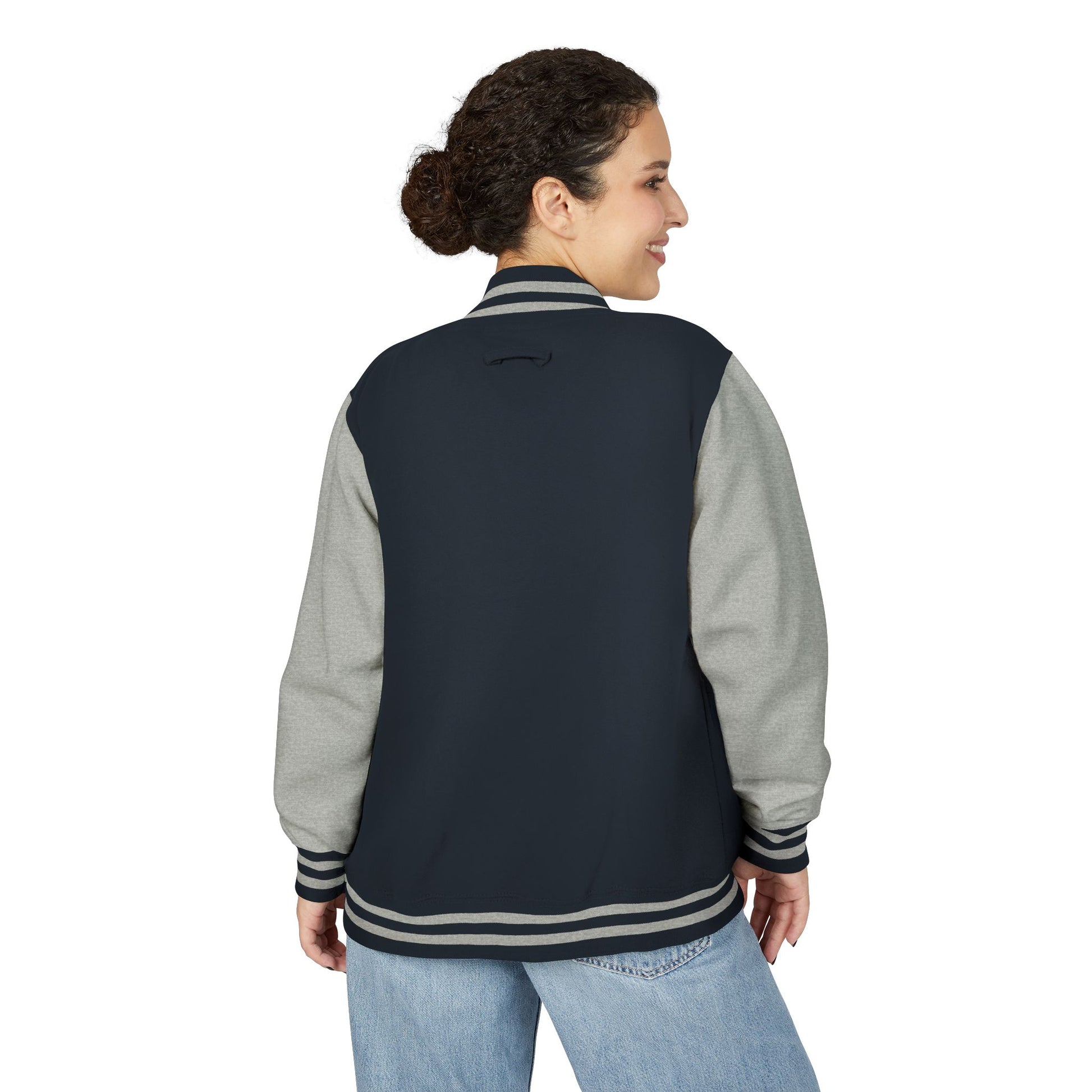 College Letterman Jacke Unisex | Vintage Look | Garngefärbt | 12 Farben | Bequem u. Trendy | Geschenk für Teenager u.  Studierende