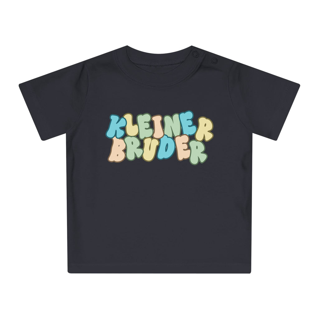 Colorful Baby T-Shirt - 'KLEINER BRUDER' Design for Little Brothers, Cute Gift, Toddler Clothing, Baby Shower Gift, Fun and Playful Wear