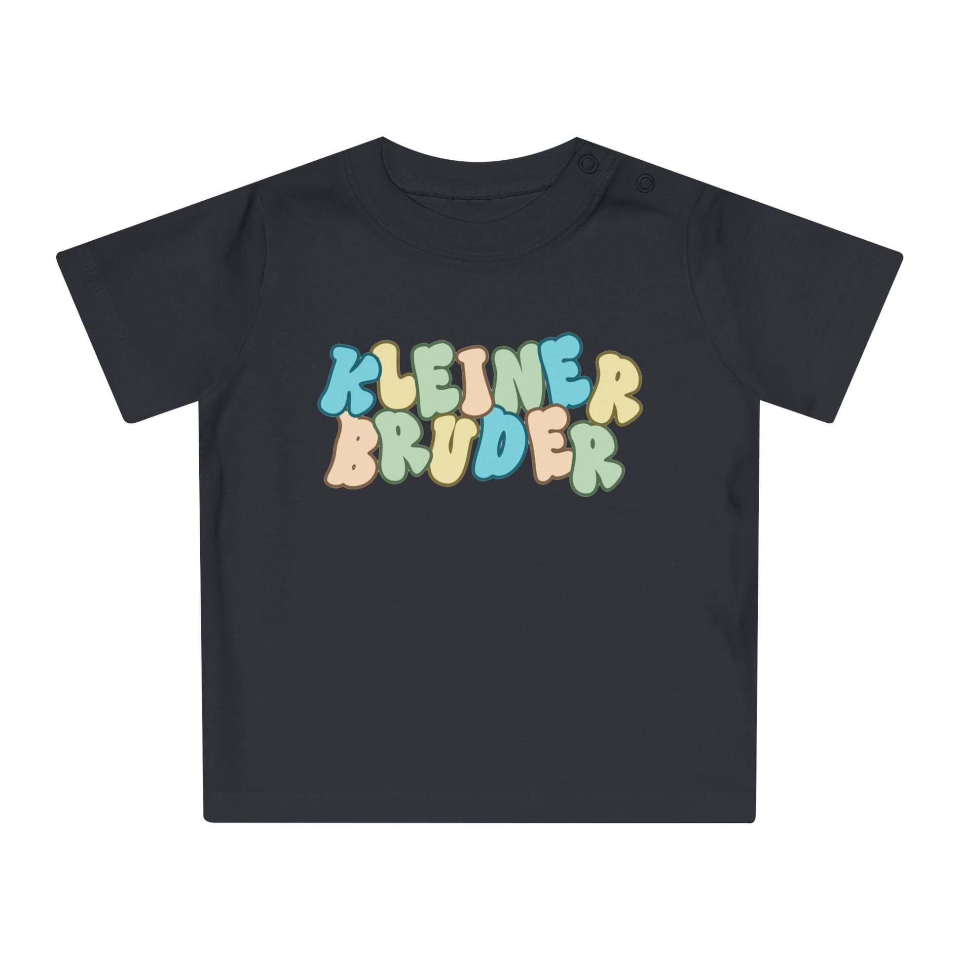 Colorful Baby T-Shirt - 'KLEINER BRUDER' Design for Little Brothers, Cute Gift, Toddler Clothing, Baby Shower Gift, Fun and Playful Wear
