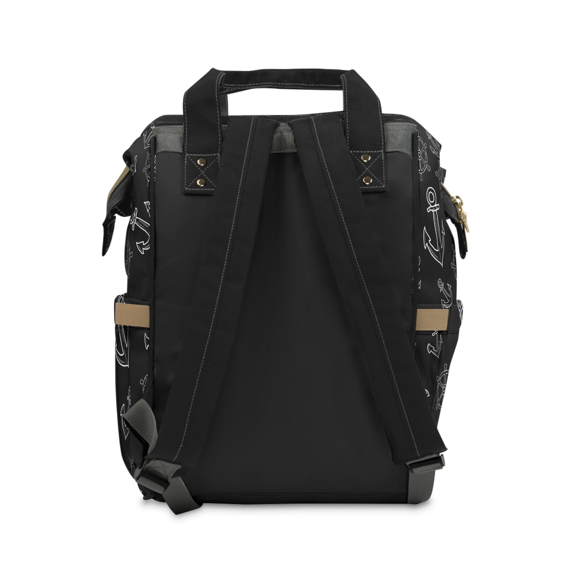 Nautischer Familienrucksack Elternrucksack mit Anker-Muster | Stylisch & durchdacht für unterwegs