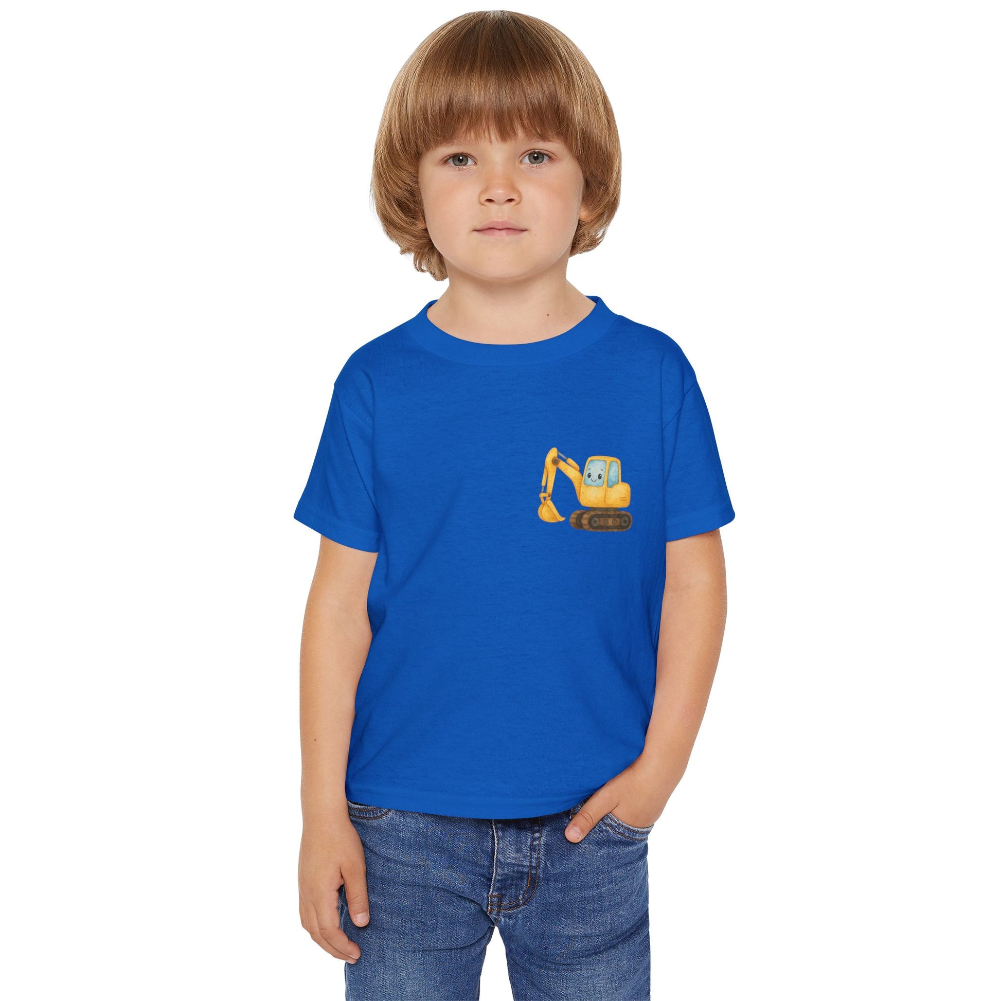 Toddler Excavator T-Shirt | Cute Construction Tee, Kids Gift for Birthdays, Toddler Outfits, Playtime Essentials, Birthday Party