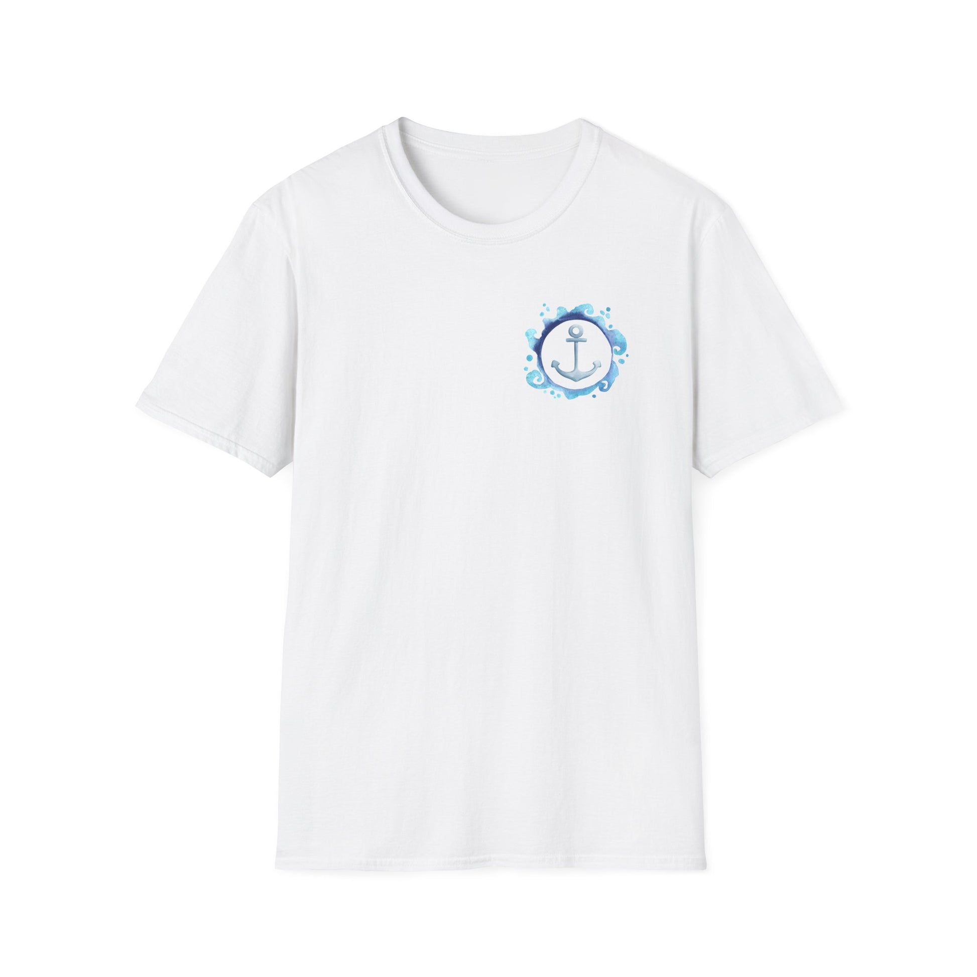 Unisex T-Shirt mit Anker-Design | Maritim | Softstyle Baumwolle | Sommer-Shirt | Geschenk für Strandliebhaber u. Urlaub