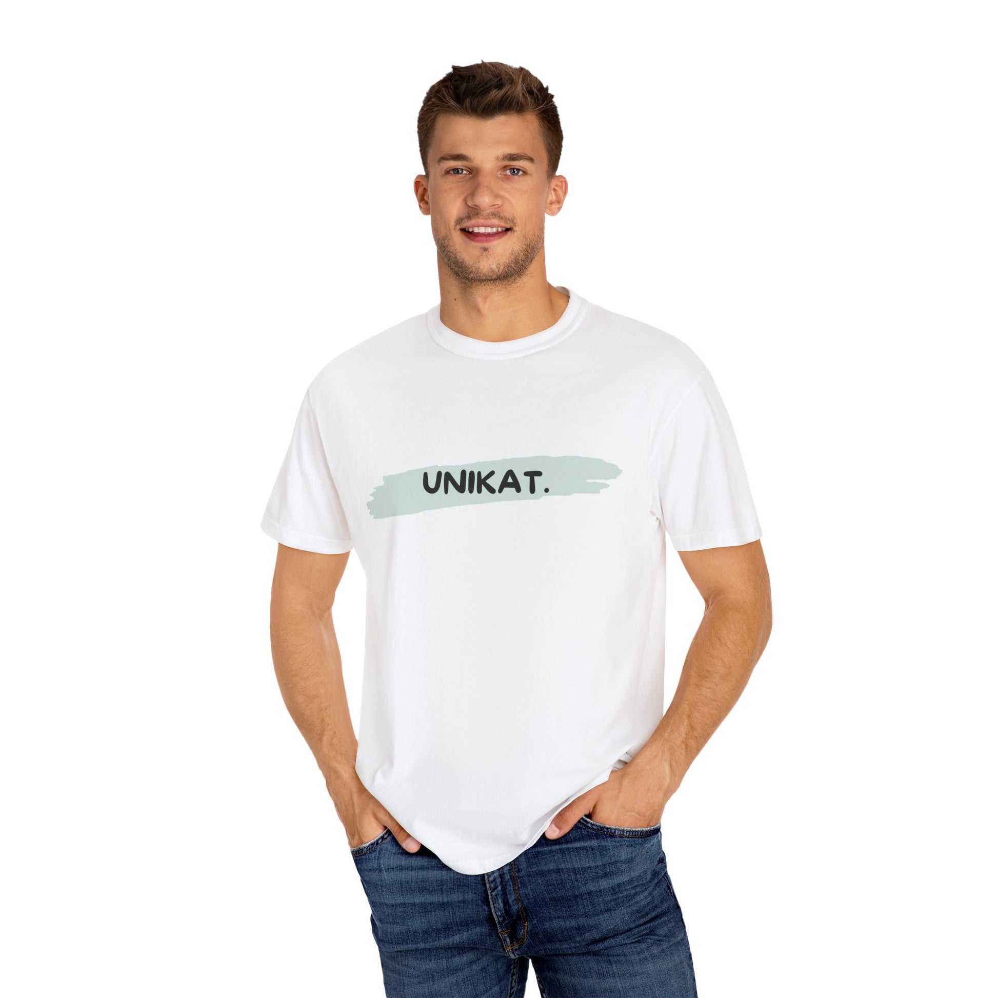 Unikat Garment-Dyed T-shirt | Casual Wear, Gift for Her, Unique Style, Everyday Comfort, Eco-Friendly Fashion