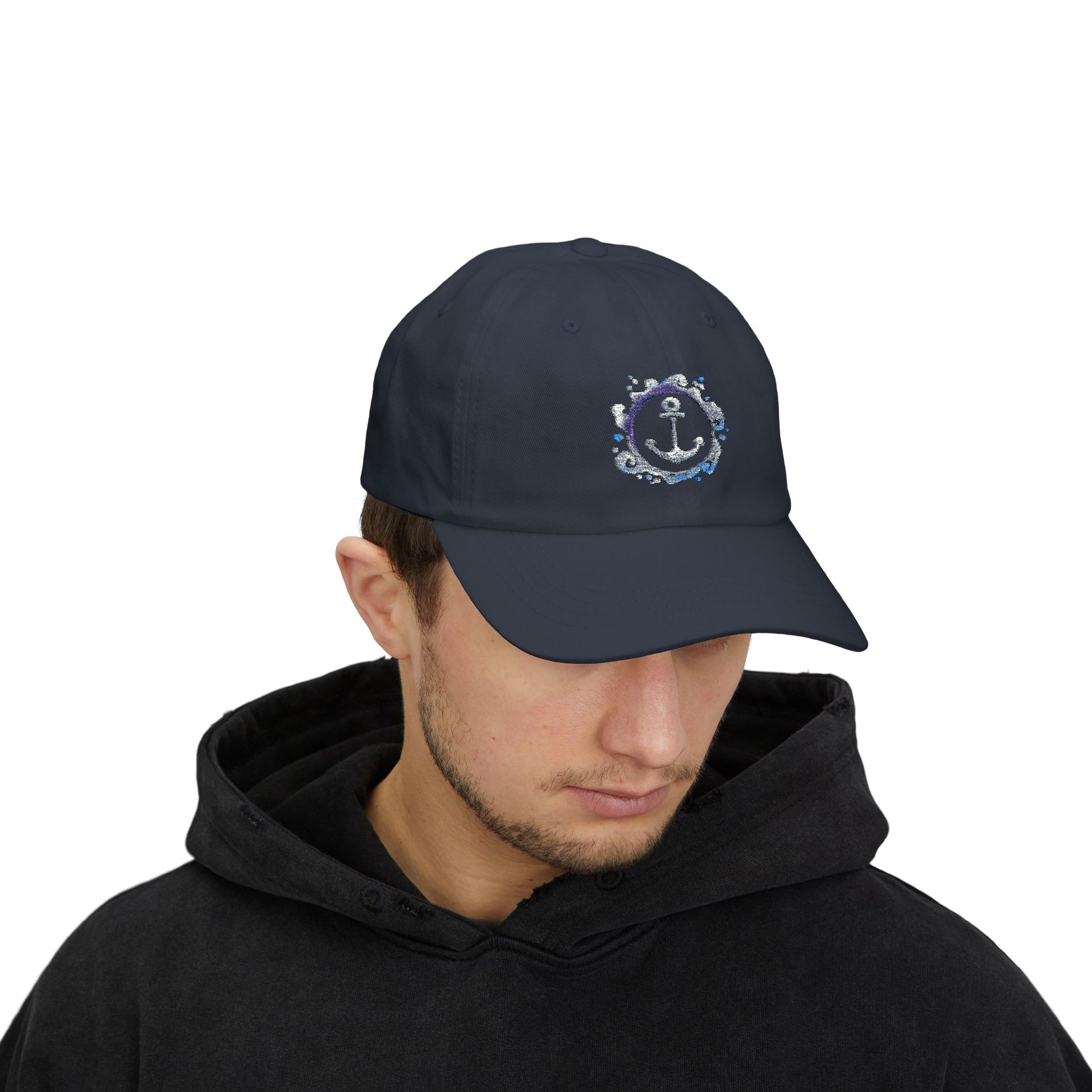 Dad Cap aus Baumwolle | Klassische Basecap Unisex | Geschenk für Männer u. Frauen | Sommermütze mit verstellbarem Verschluss Ankermotiv