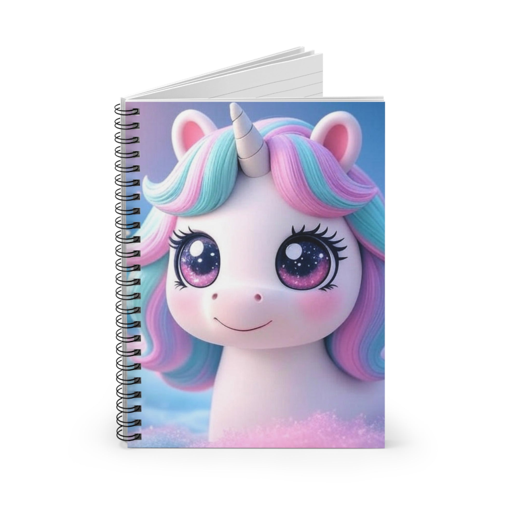 Spiral-Notizbuch Einhorn Design | A5 Notizbuch für Kinder u. Erwachsene | Geschenkidee Schule & Geburtstag