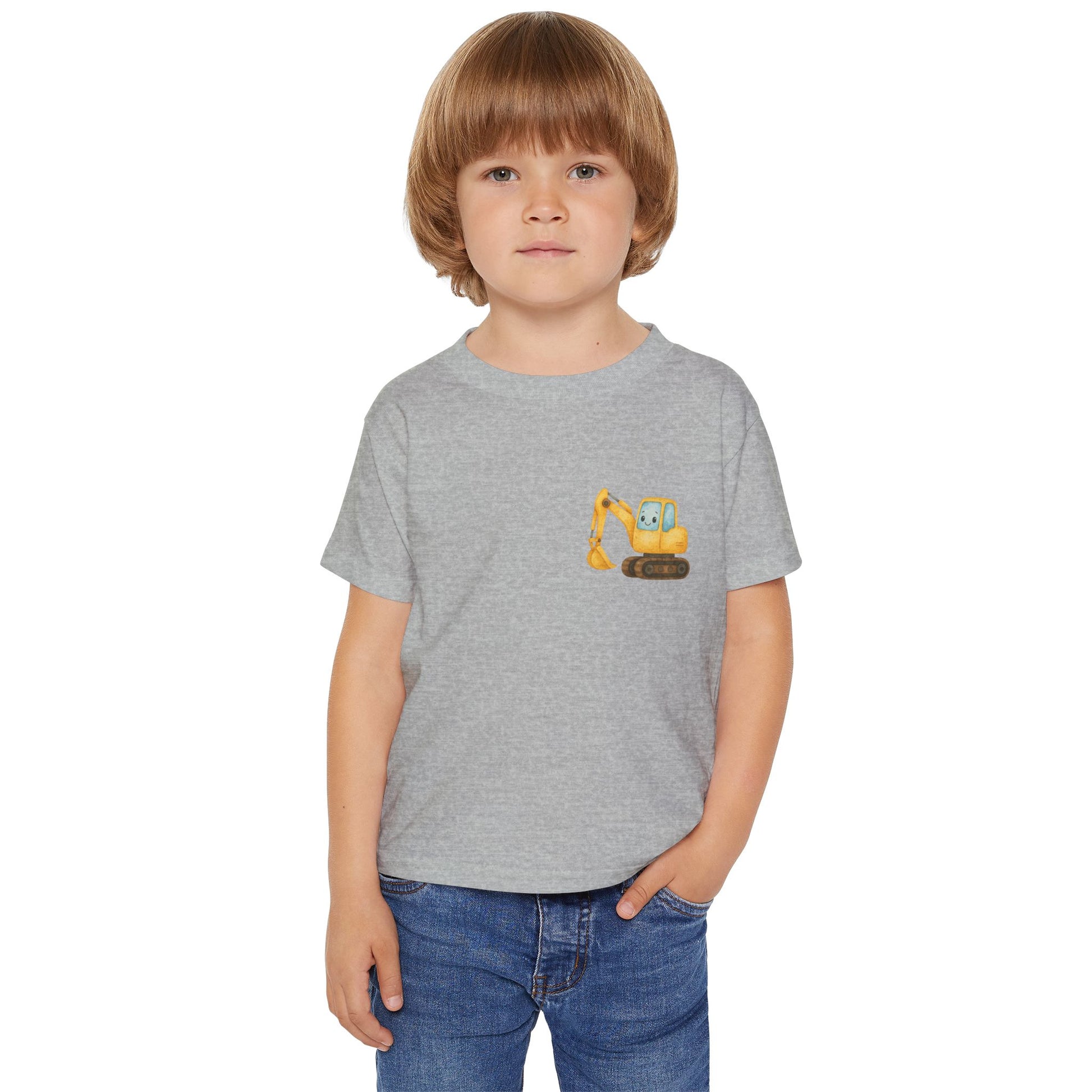 Toddler Excavator T-Shirt | Cute Construction Tee, Kids Gift for Birthdays, Toddler Outfits, Playtime Essentials, Birthday Party