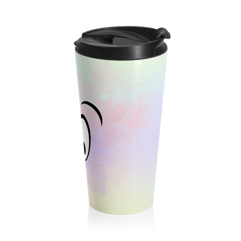 Smiley Travel Mug  Edelstahl Becher in Pastellfarben | BPA-frei & dicht | Geschenkidee für unterwegs