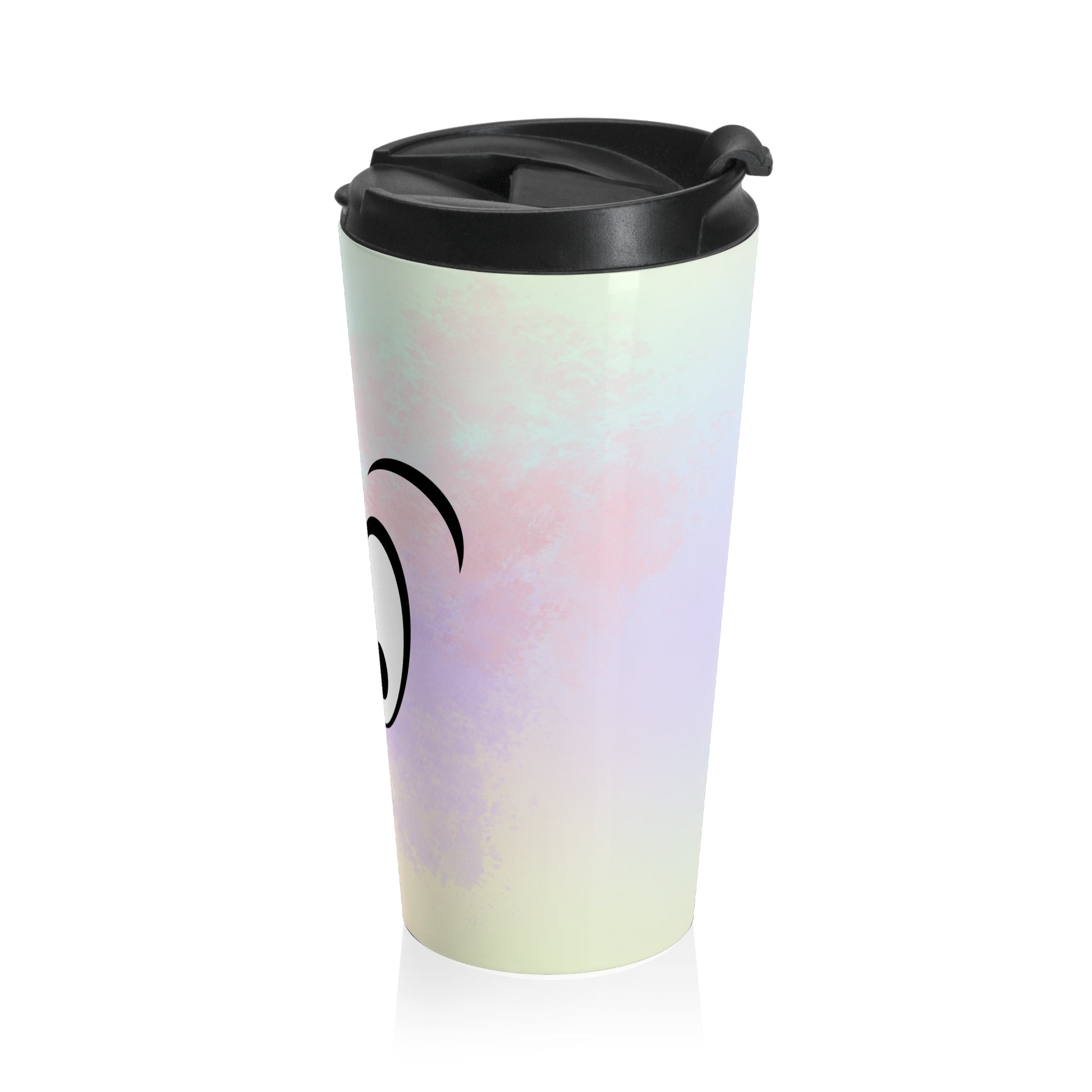 Smiley Travel Mug  Edelstahl Becher in Pastellfarben | BPA-frei & dicht | Geschenkidee für unterwegs
