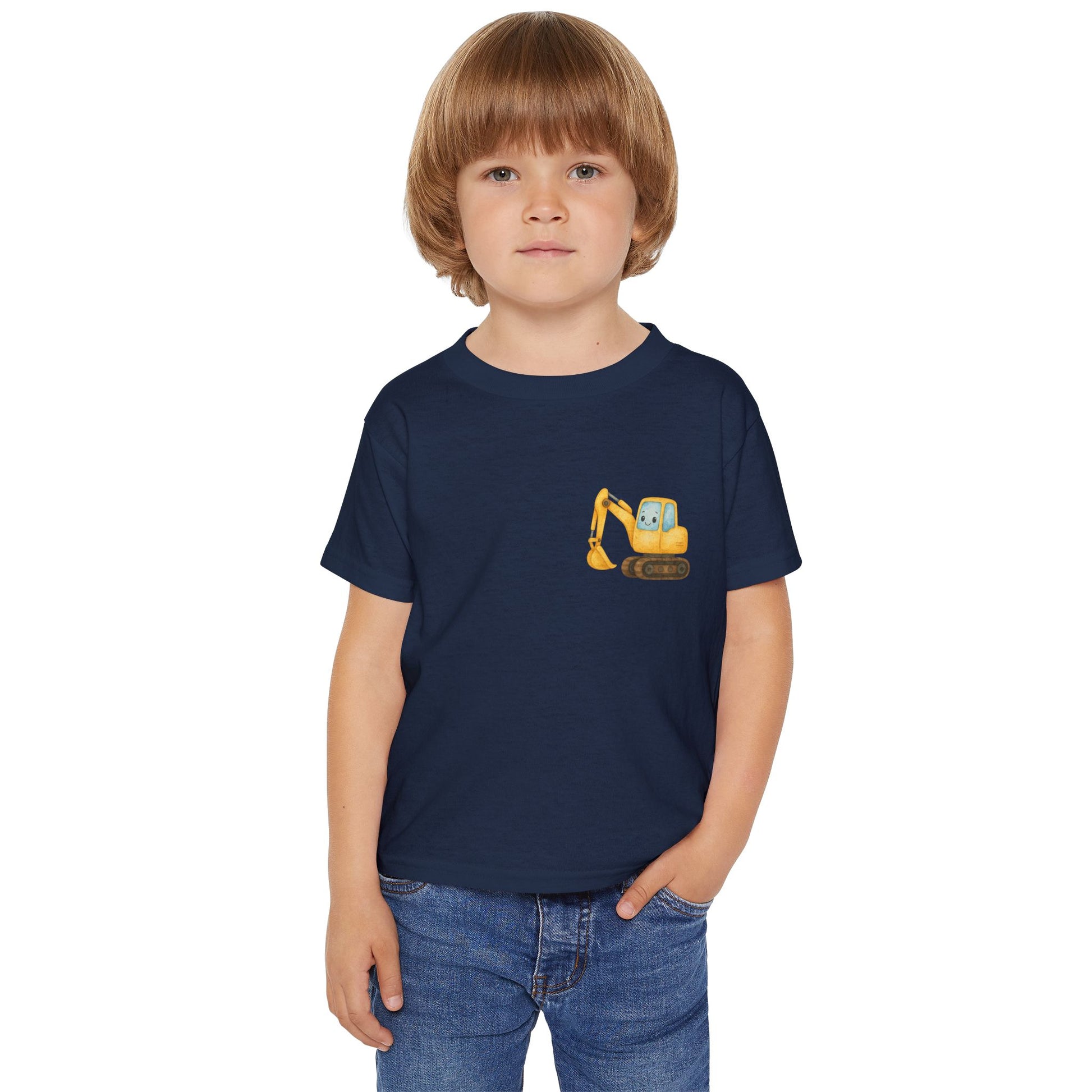 Toddler Excavator T-Shirt | Cute Construction Tee, Kids Gift for Birthdays, Toddler Outfits, Playtime Essentials, Birthday Party