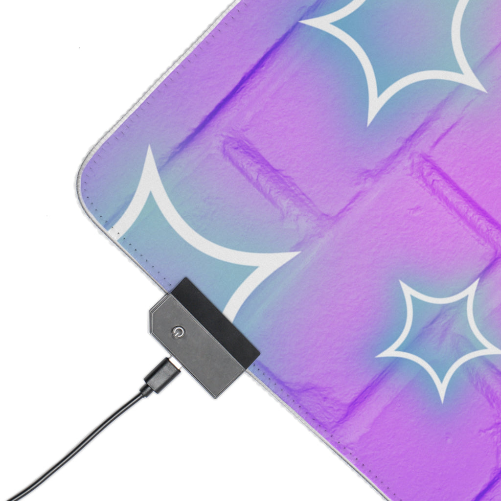 LED Gaming Mauspad mit RGB Beleuchtung | Rutschfestes Mauspad für Gamer | Geschenk für Zocker | USB Mousepad mit Beleuchtung