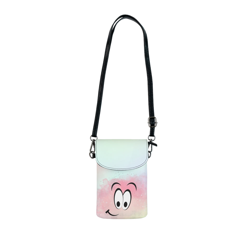 Pastellfarbene Smiley-Tasche  Mini Crossbody für Handy und Co. | Leicht und bunt | Geschenkidee für Mädchen und Frauen
