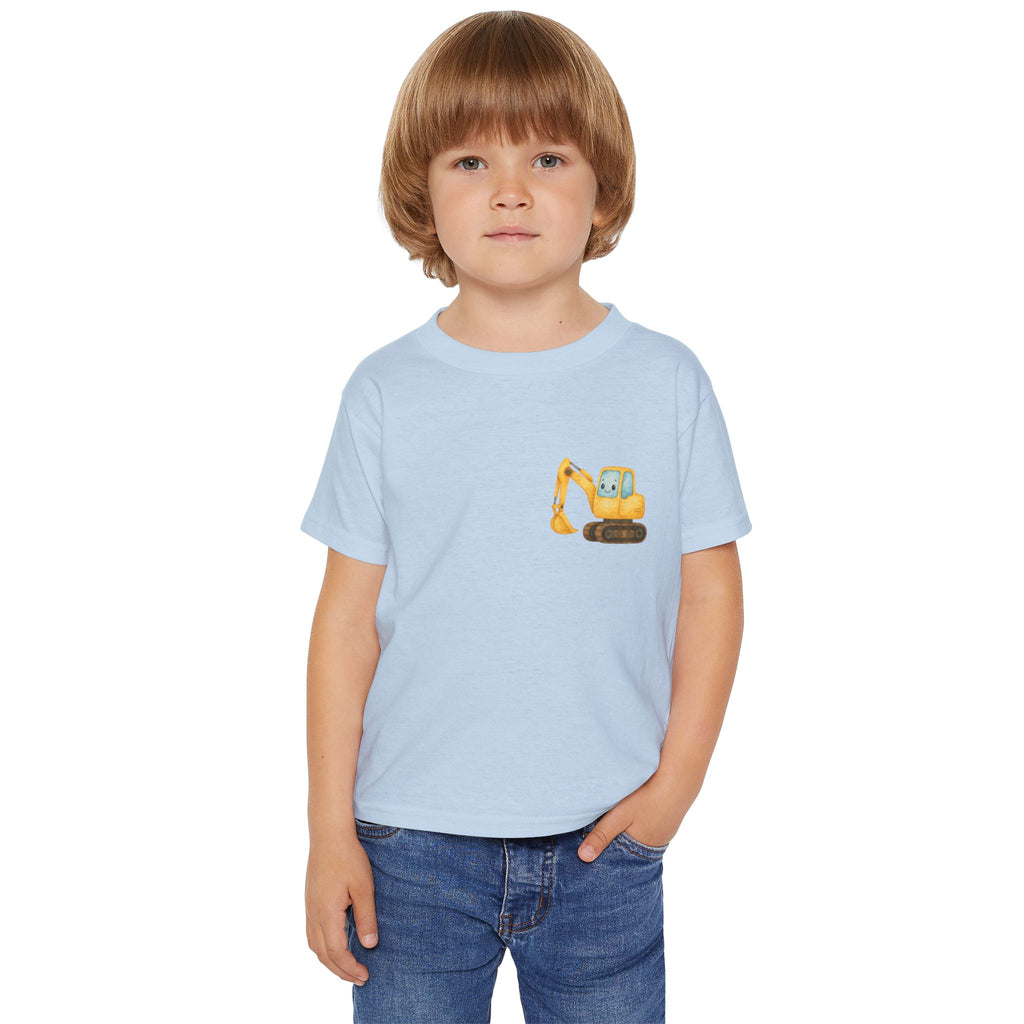 Toddler Excavator T-Shirt | Cute Construction Tee, Kids Gift for Birthdays, Toddler Outfits, Playtime Essentials, Birthday Party
