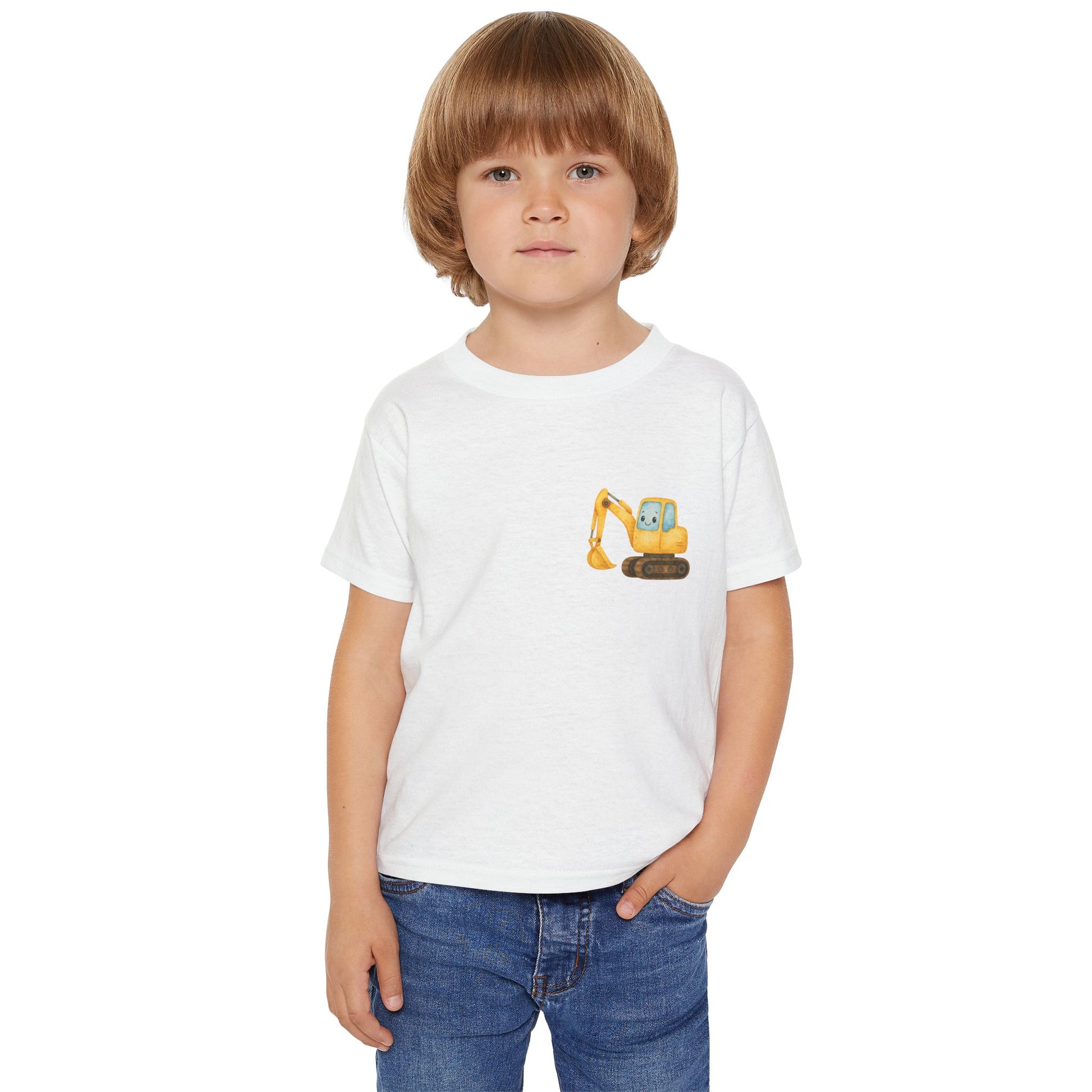 Toddler Excavator T-Shirt | Cute Construction Tee, Kids Gift for Birthdays, Toddler Outfits, Playtime Essentials, Birthday Party