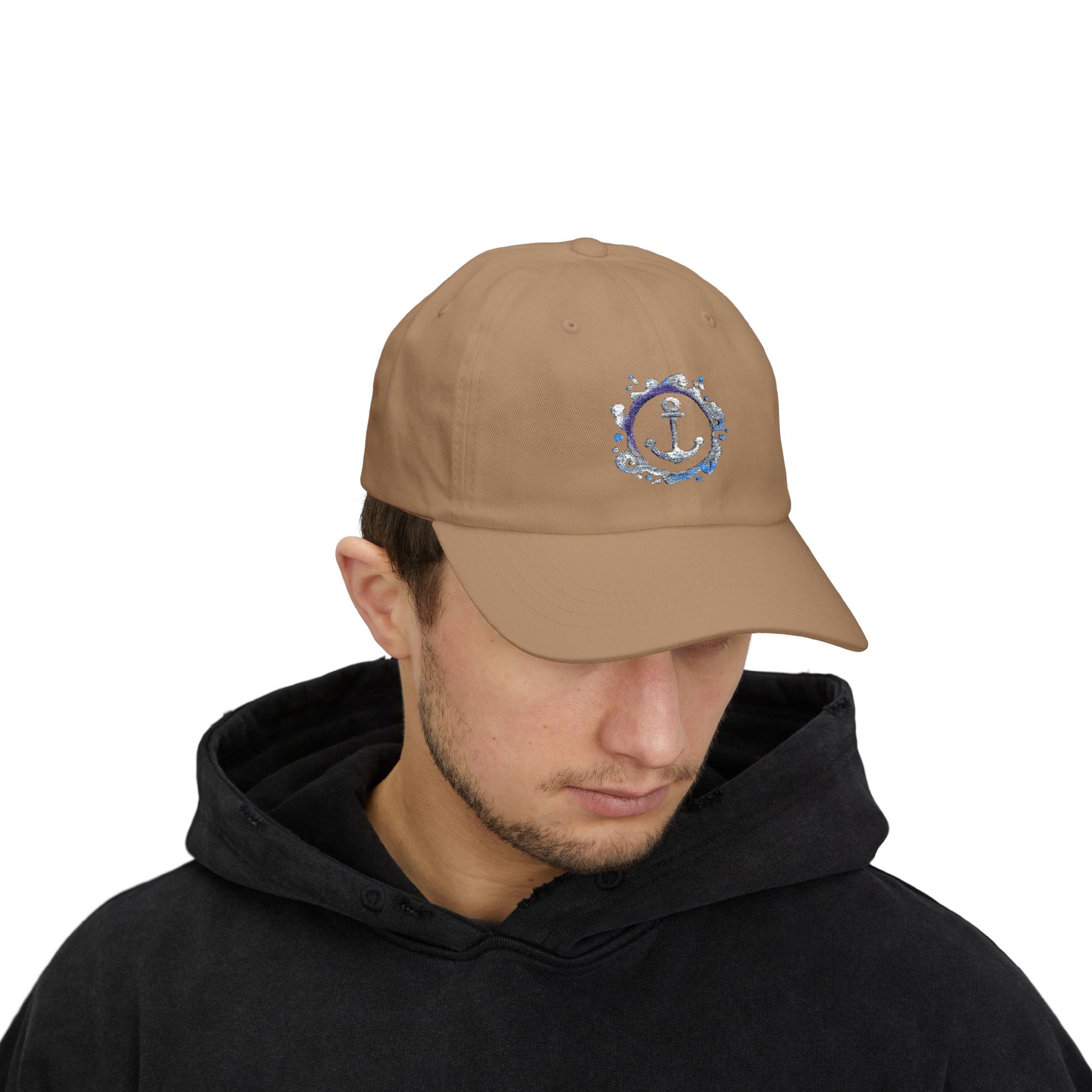 Dad Cap aus Baumwolle | Klassische Basecap Unisex | Geschenk für Männer u. Frauen | Sommermütze mit verstellbarem Verschluss Ankermotiv