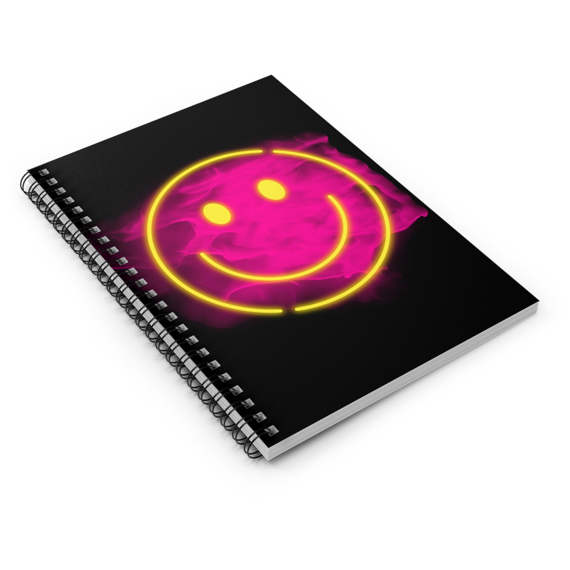 Spiral-Notizbuch mit Smiley | Gute-Laune Notizheft 6x8" | Geschenk für Schüler, Kreative und Alltag | Liniert Positiv & bunt